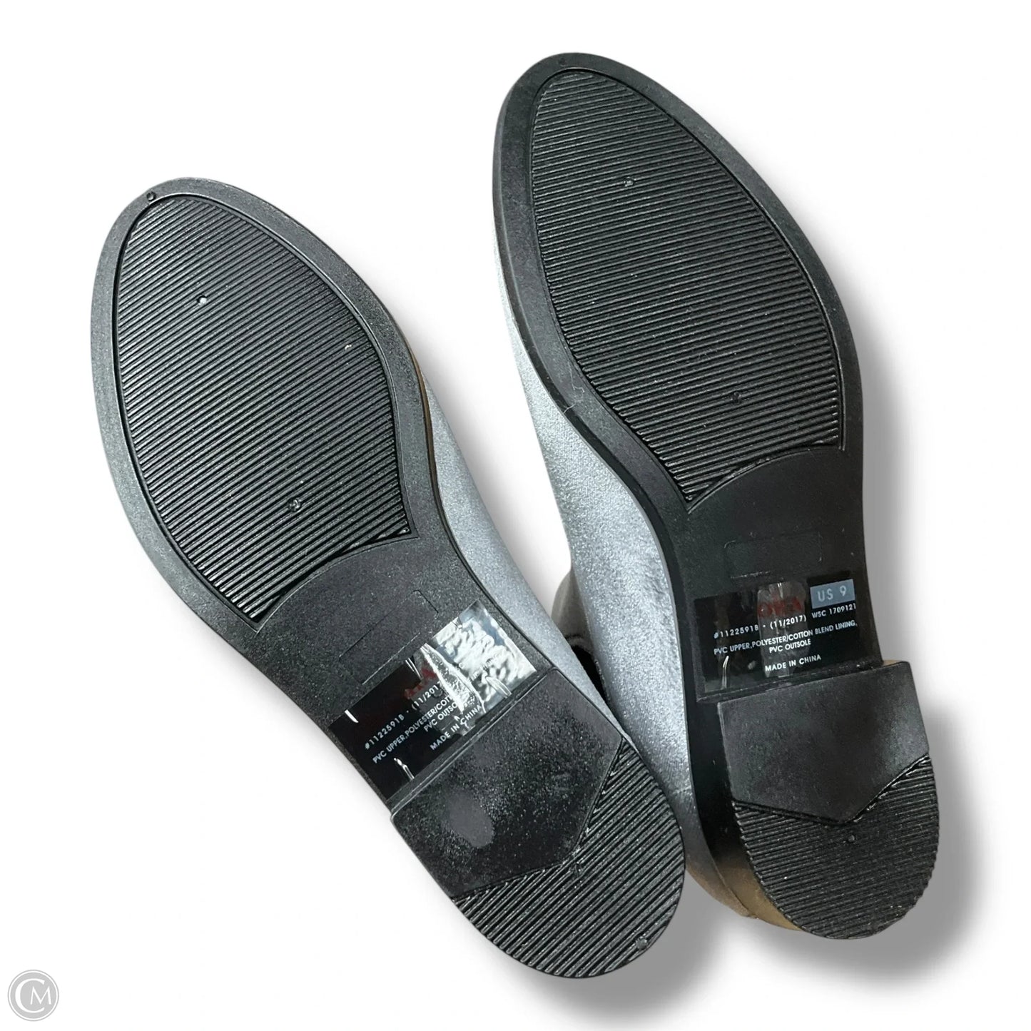 Boots Ankle Heels By Clothes Mentor In Grey, Size: 9