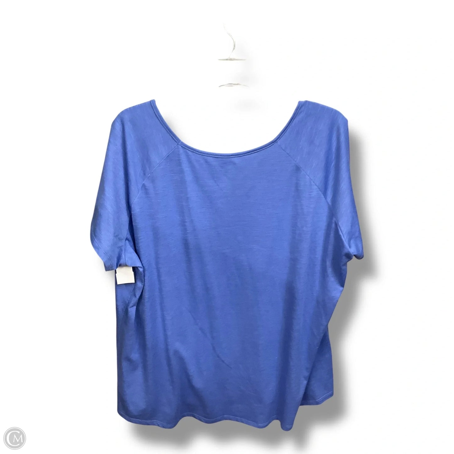 Top Short Sleeve Basic By Avenue In Blue, Size: 2x