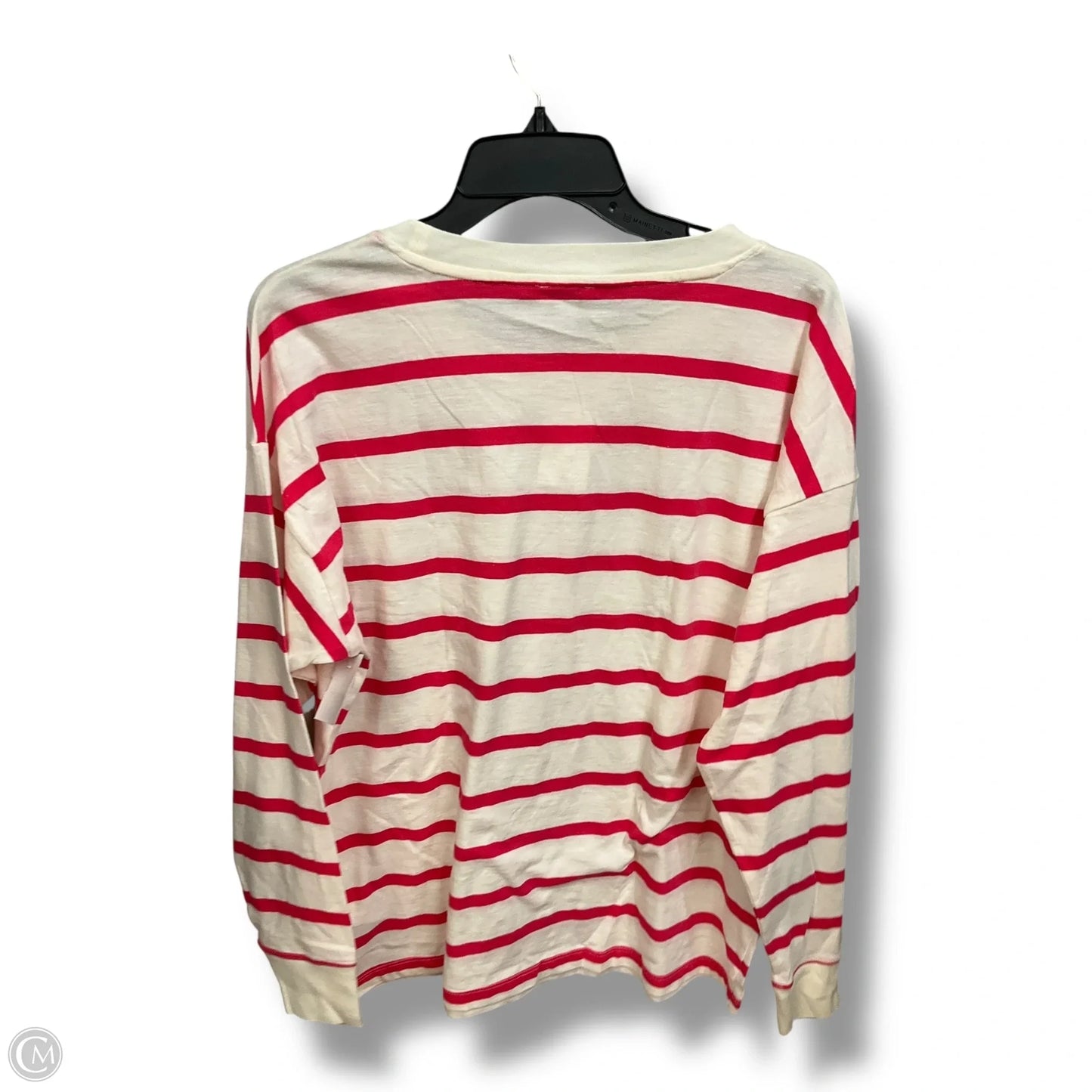 Top Long Sleeve Basic By J. Crew In Striped Pattern, Size: L