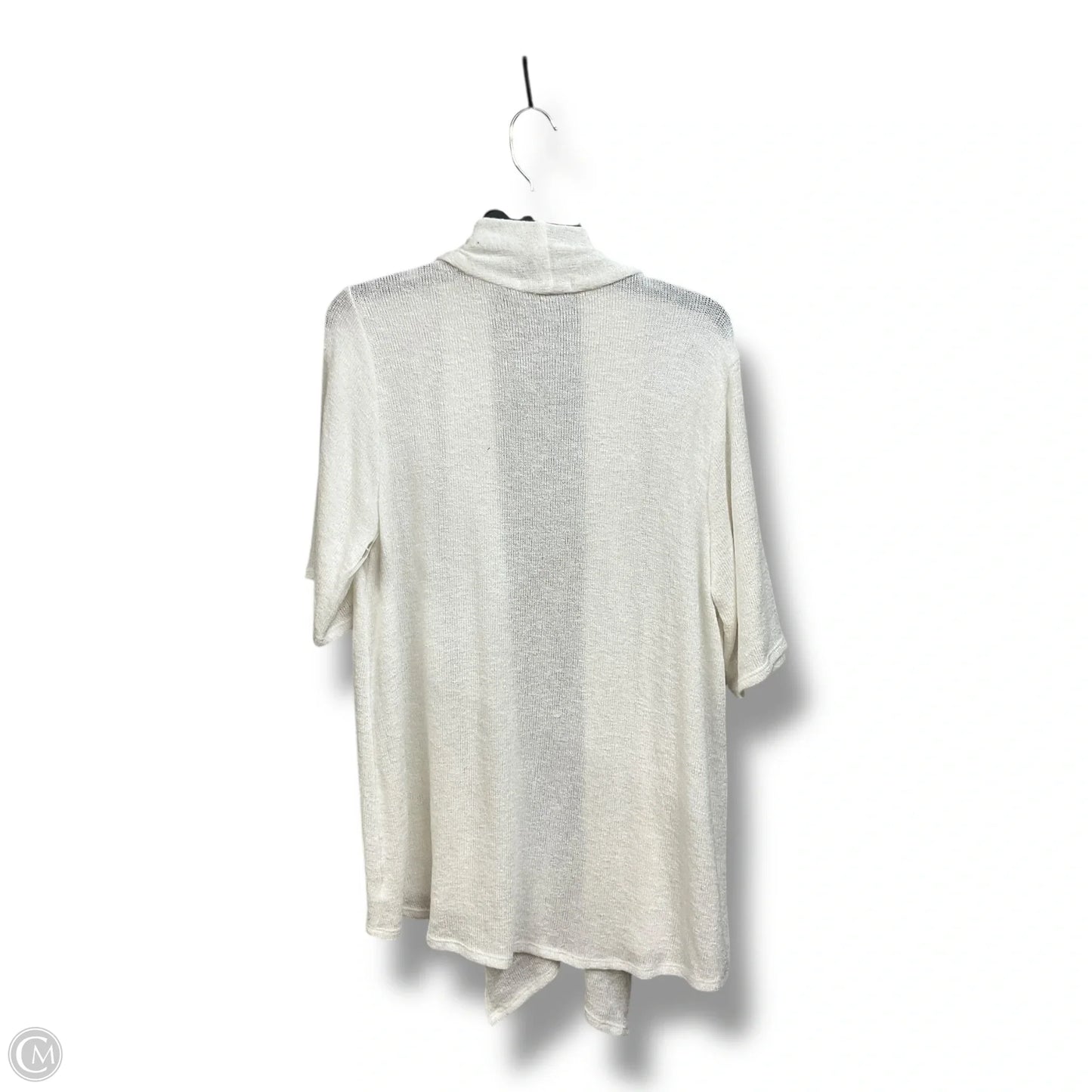 Cardigan By Green Envelope In White, Size: 1x