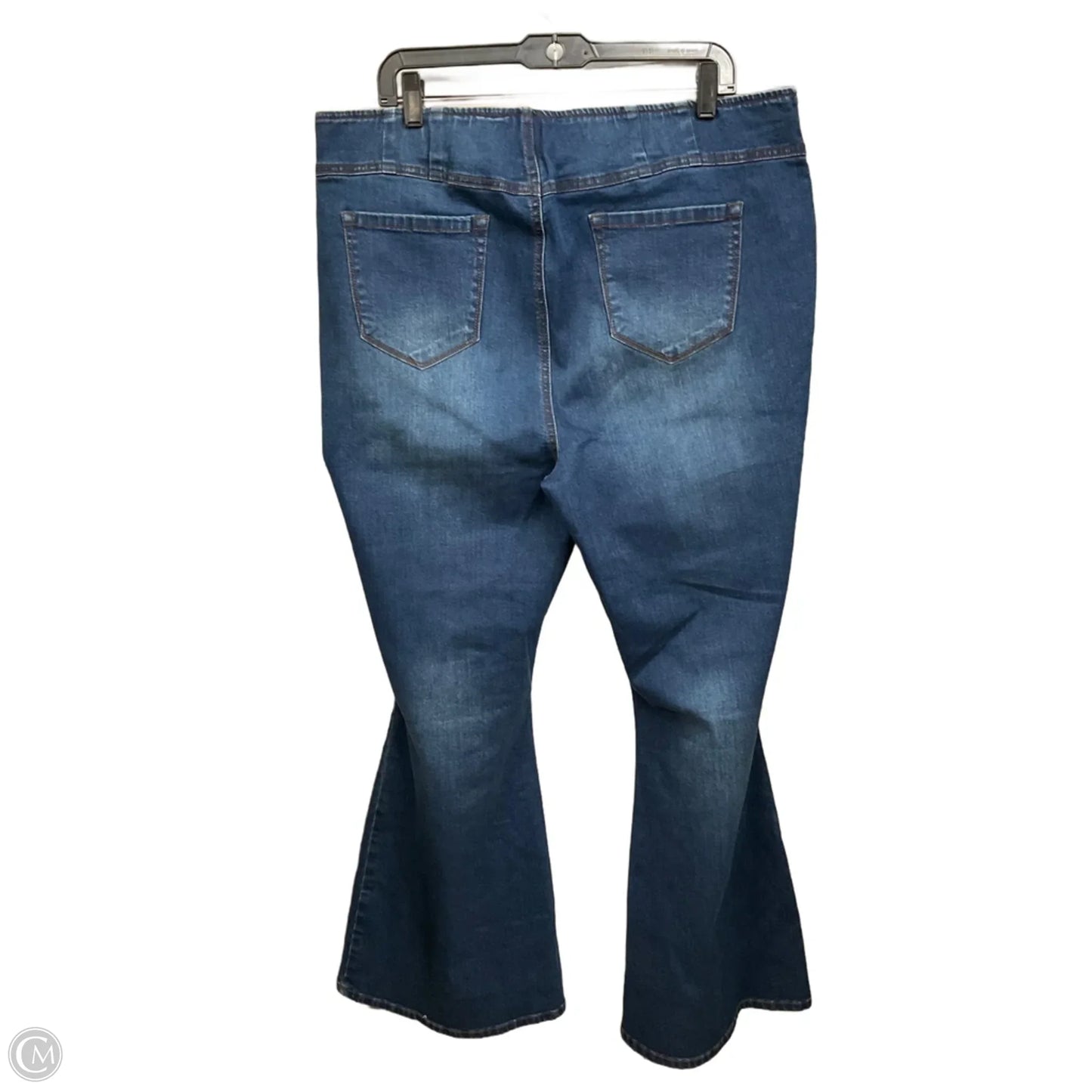 Jeans Flared By Ashley Stewart In Blue Denim, Size: 18