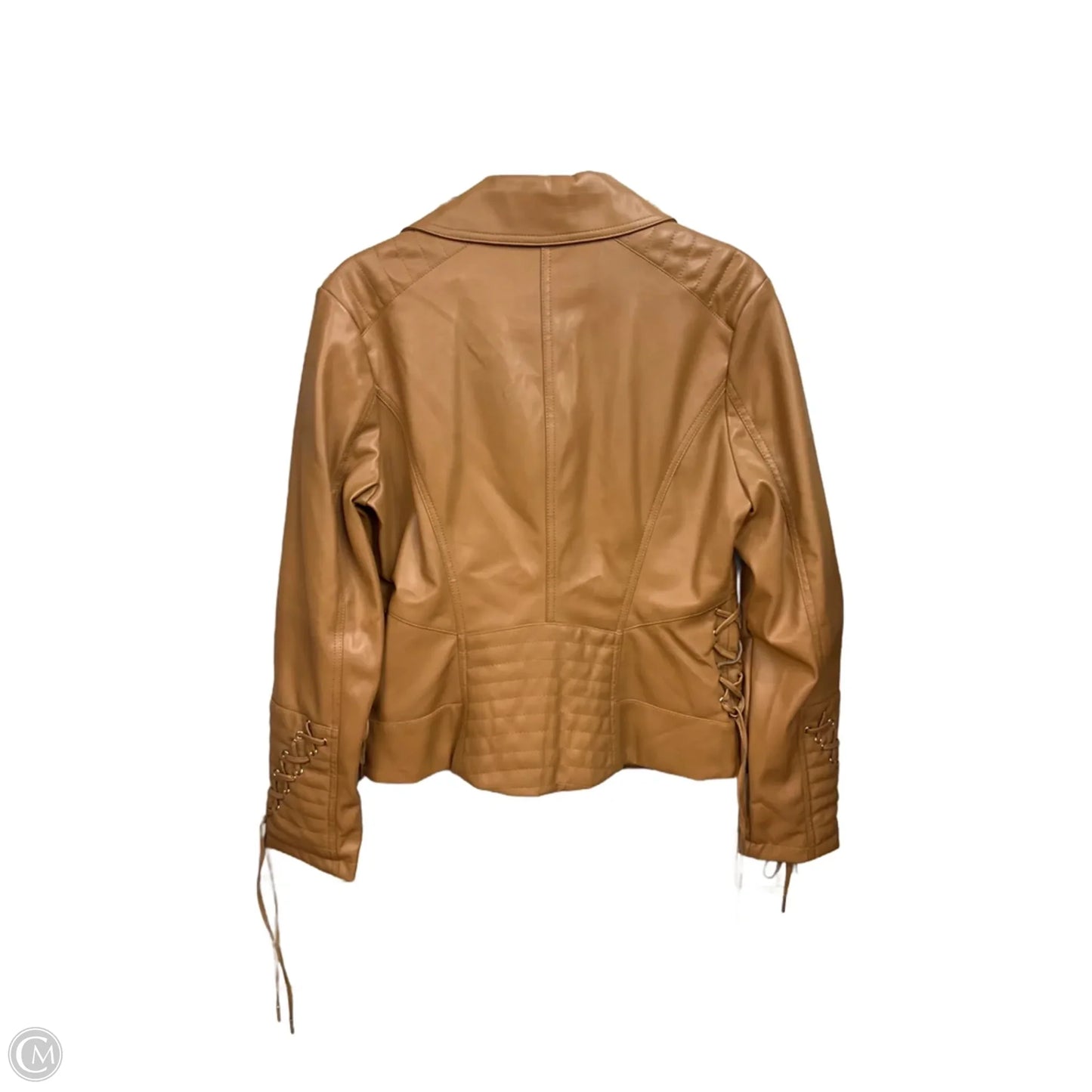 Jacket Moto By Guess In Brown, Size: L