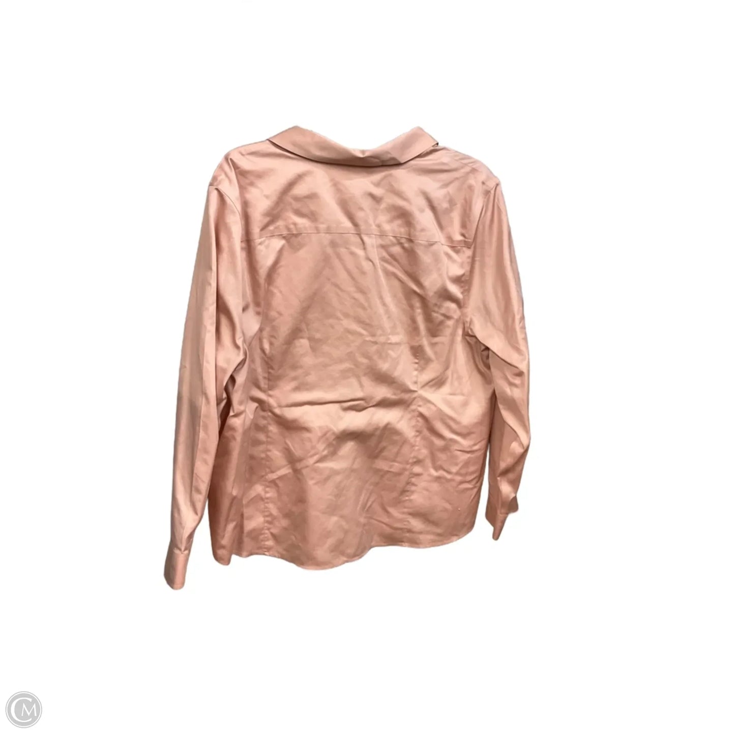 Blouse Long Sleeve By Chicos In Pink, Size: Xl