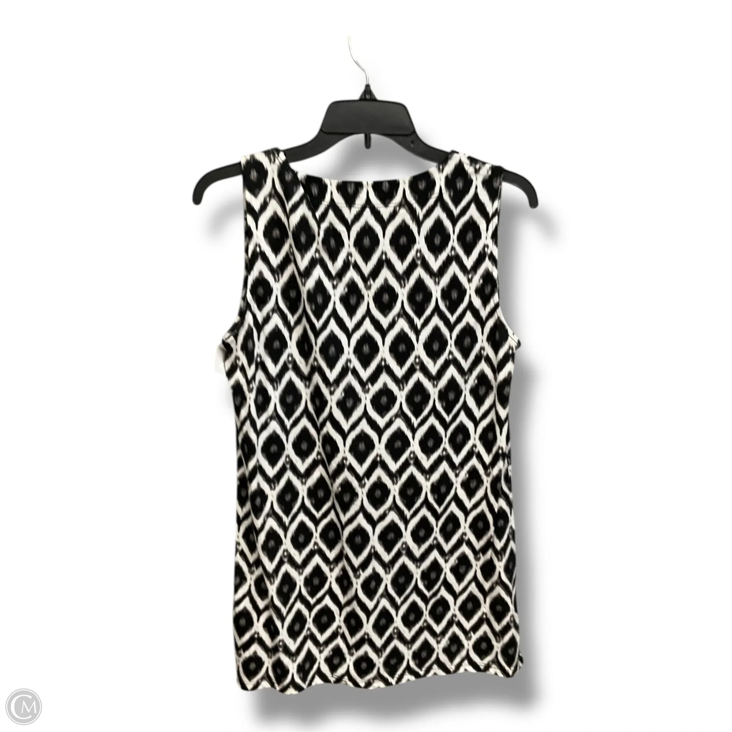 Top Sleeveless By Jones New York In Black & White, Size: S