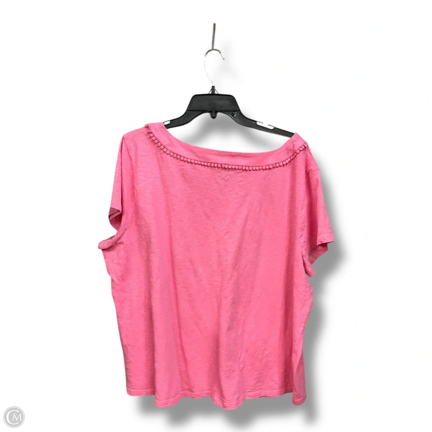 Top Short Sleeve By Talbots In Pink, Size: 3x
