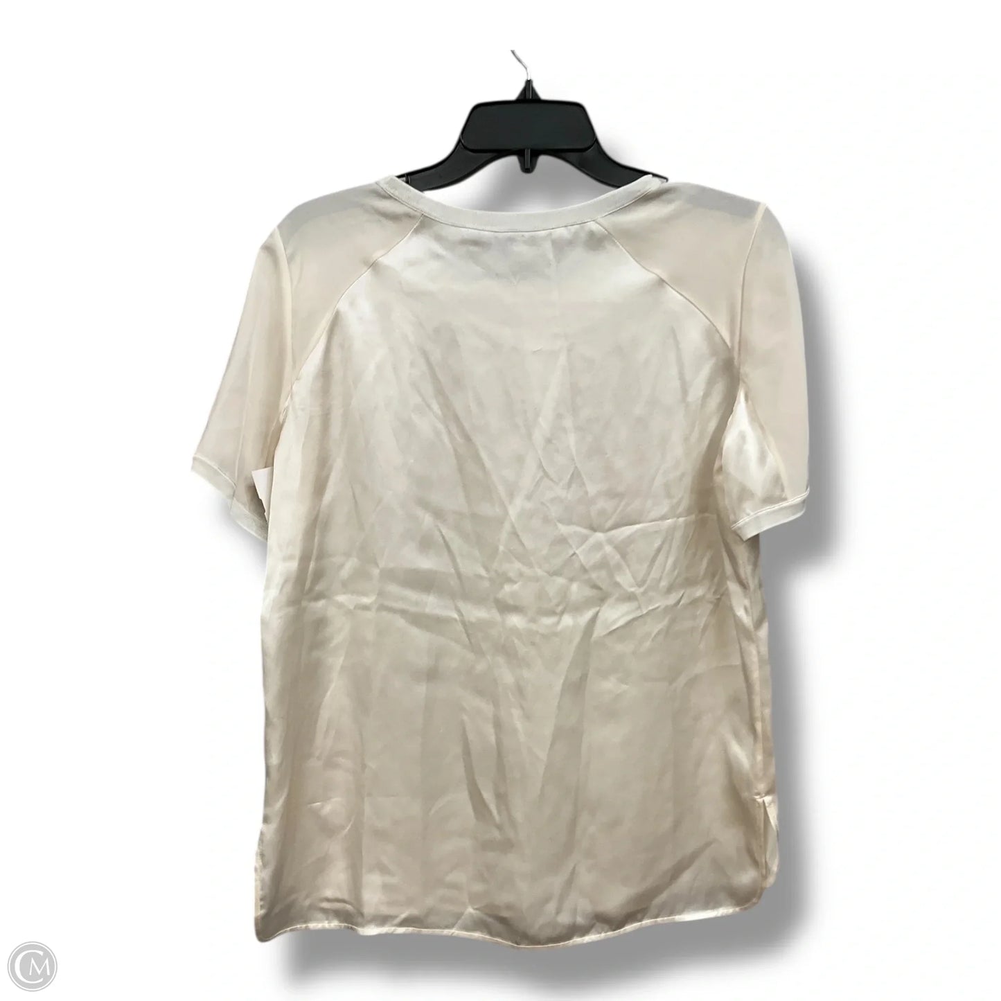 Top Short Sleeve By Vince In Ivory, Size: S
