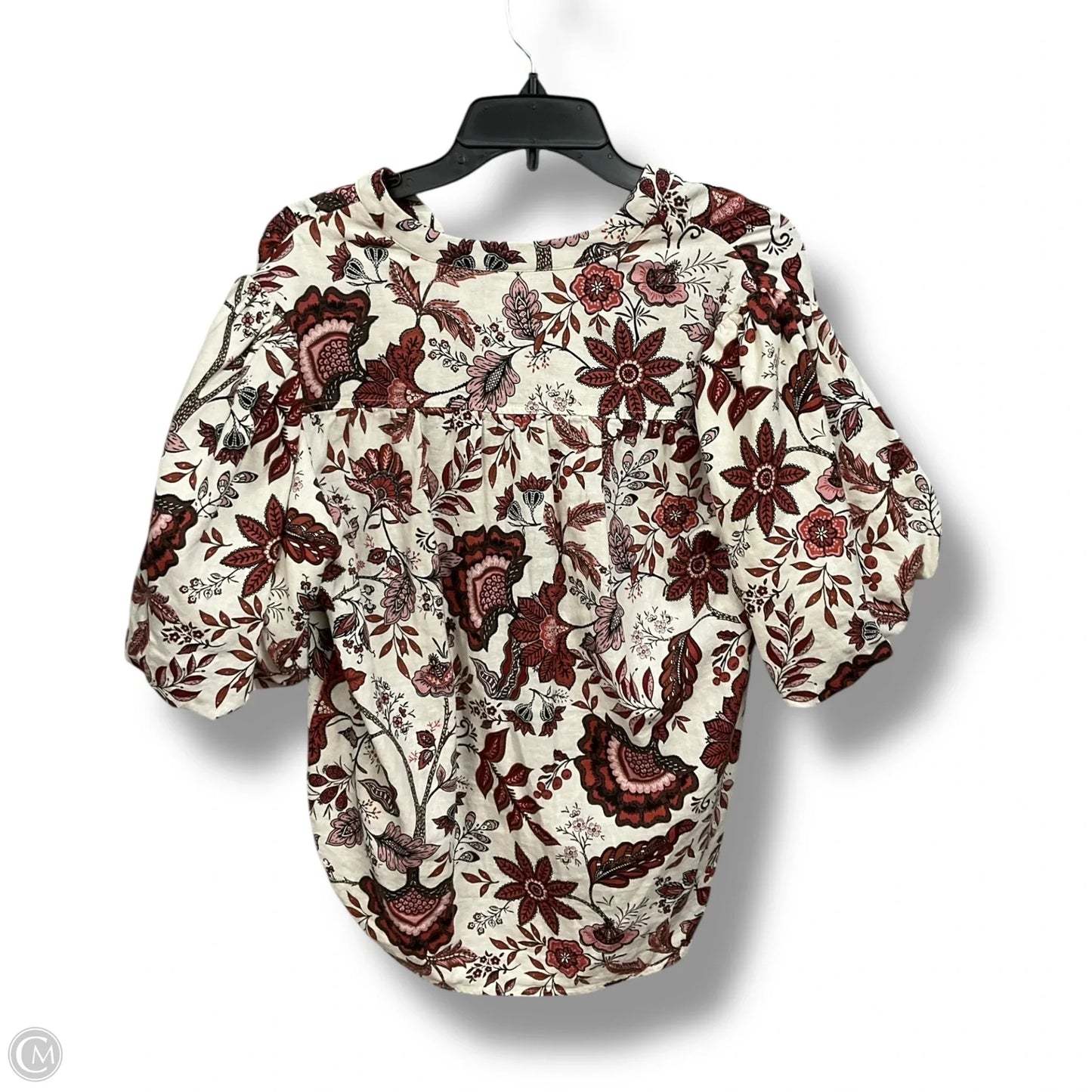 Blouse Short Sleeve By Joie In Floral Print, Size: M