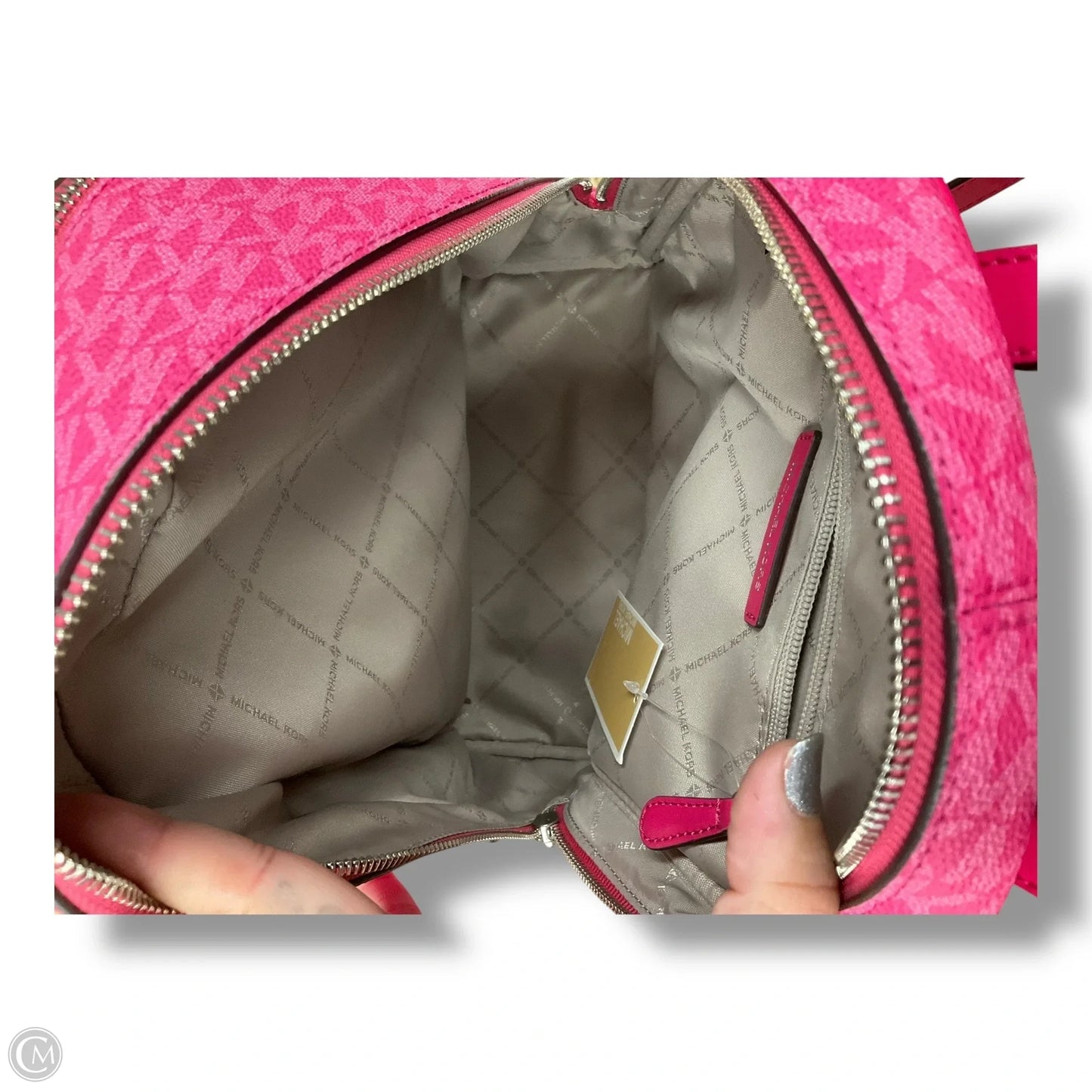 Backpack Leather By Michael By Michael Kors, Size: Medium