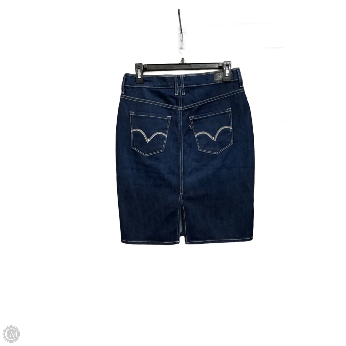 Skirt Mini & Short By Levis In Blue Denim, Size: 4