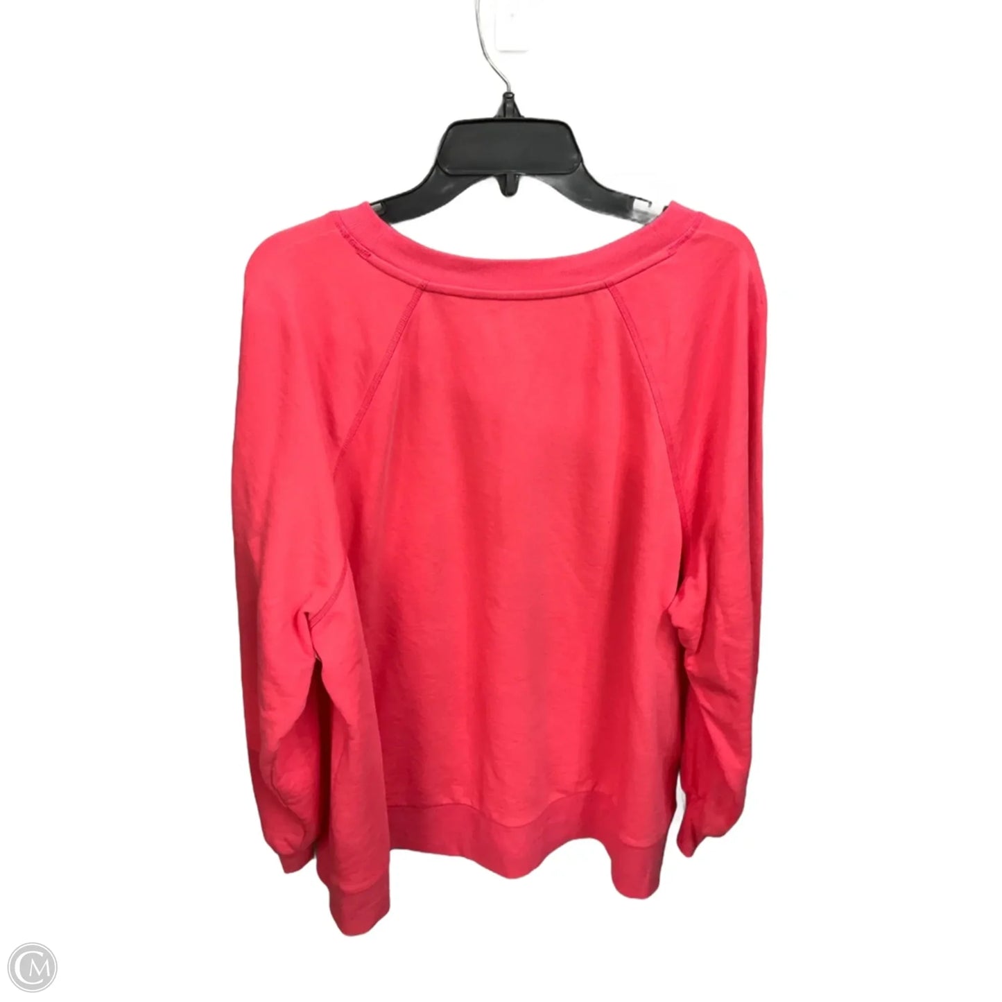 Athletic Sweatshirt Crewneck By Livi Active In Coral, Size: 3x