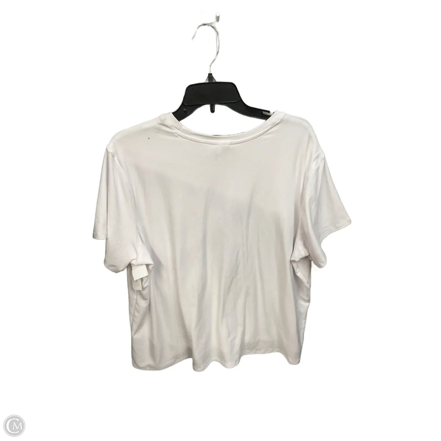 Athletic Top Short Sleeve By Athletic Works In White, Size: Xxl