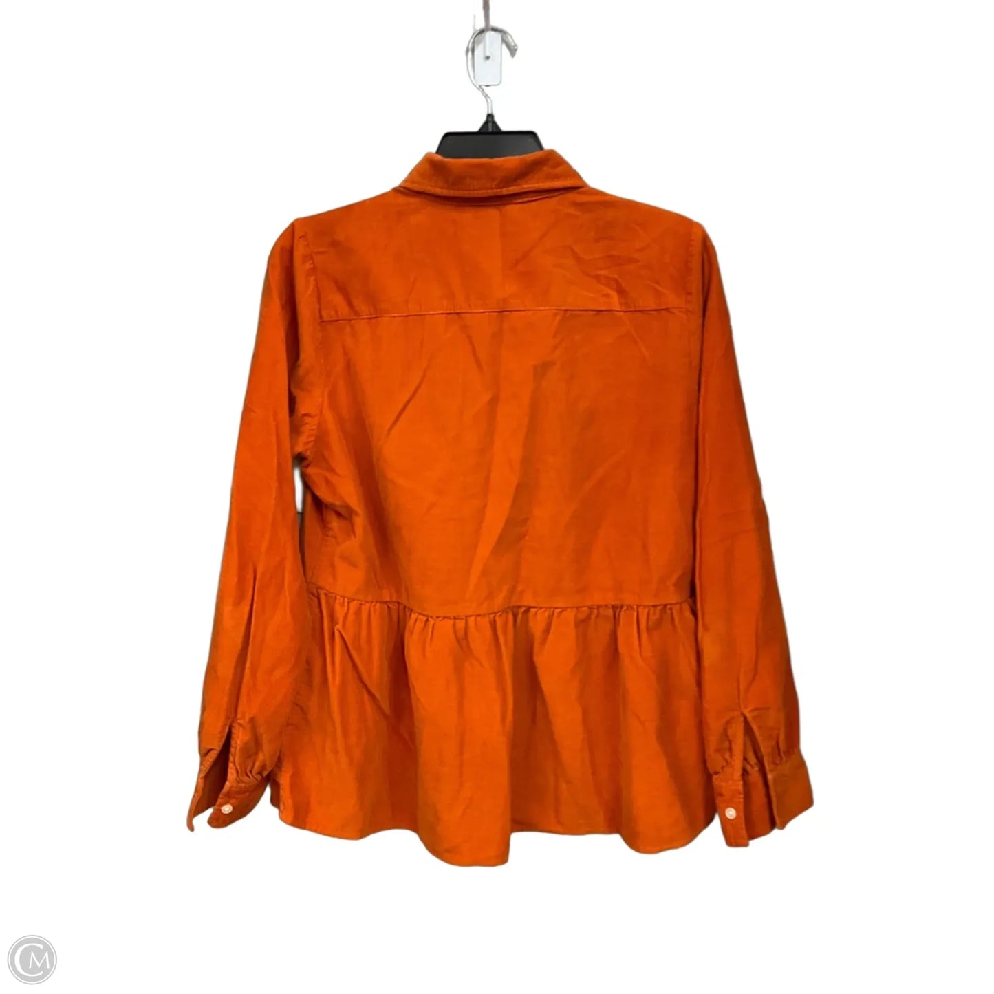 Blouse Long Sleeve By Loft In Orange, Size: S