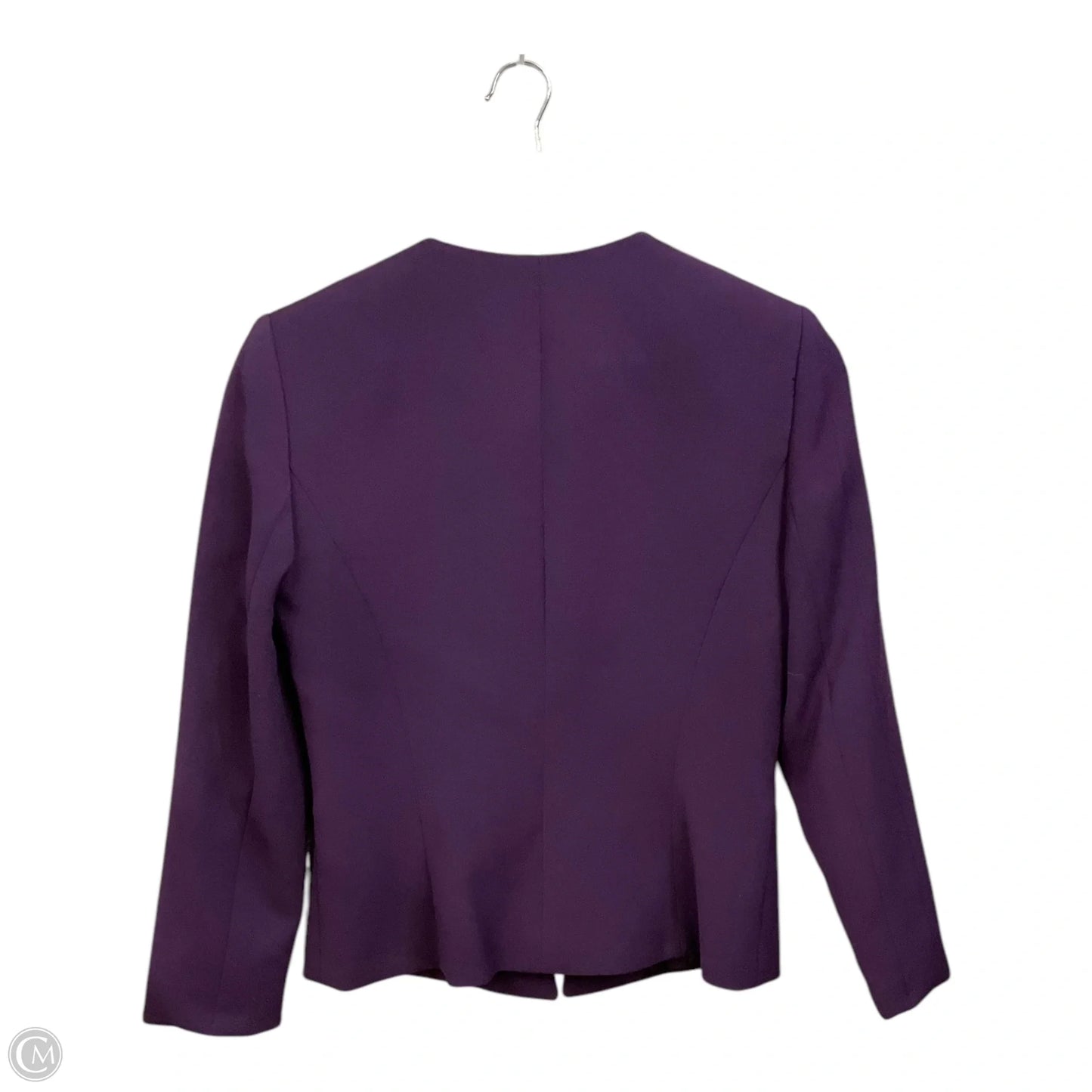 Jacket Moto By Tahari By Arthur Levine In Purple, Size: 4p