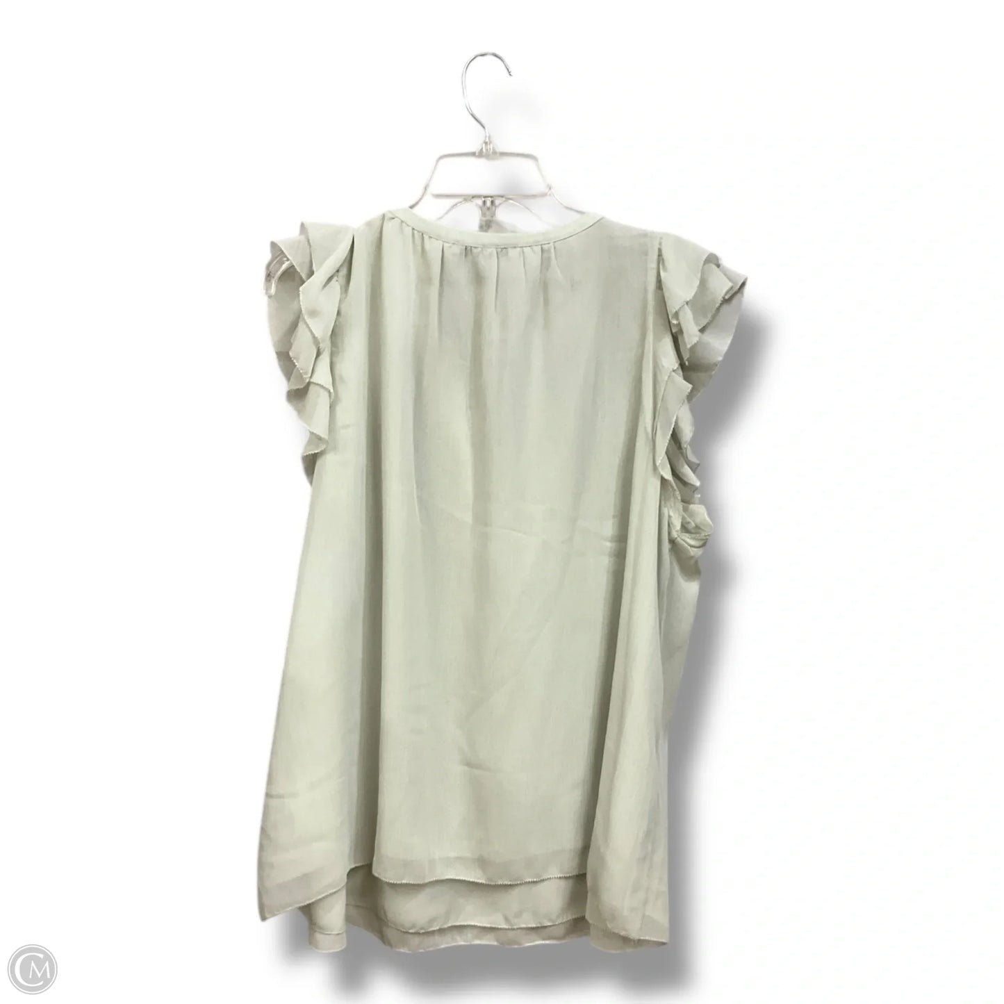 Blouse Sleeveless By Clothes Mentor In Green, Size: 2x