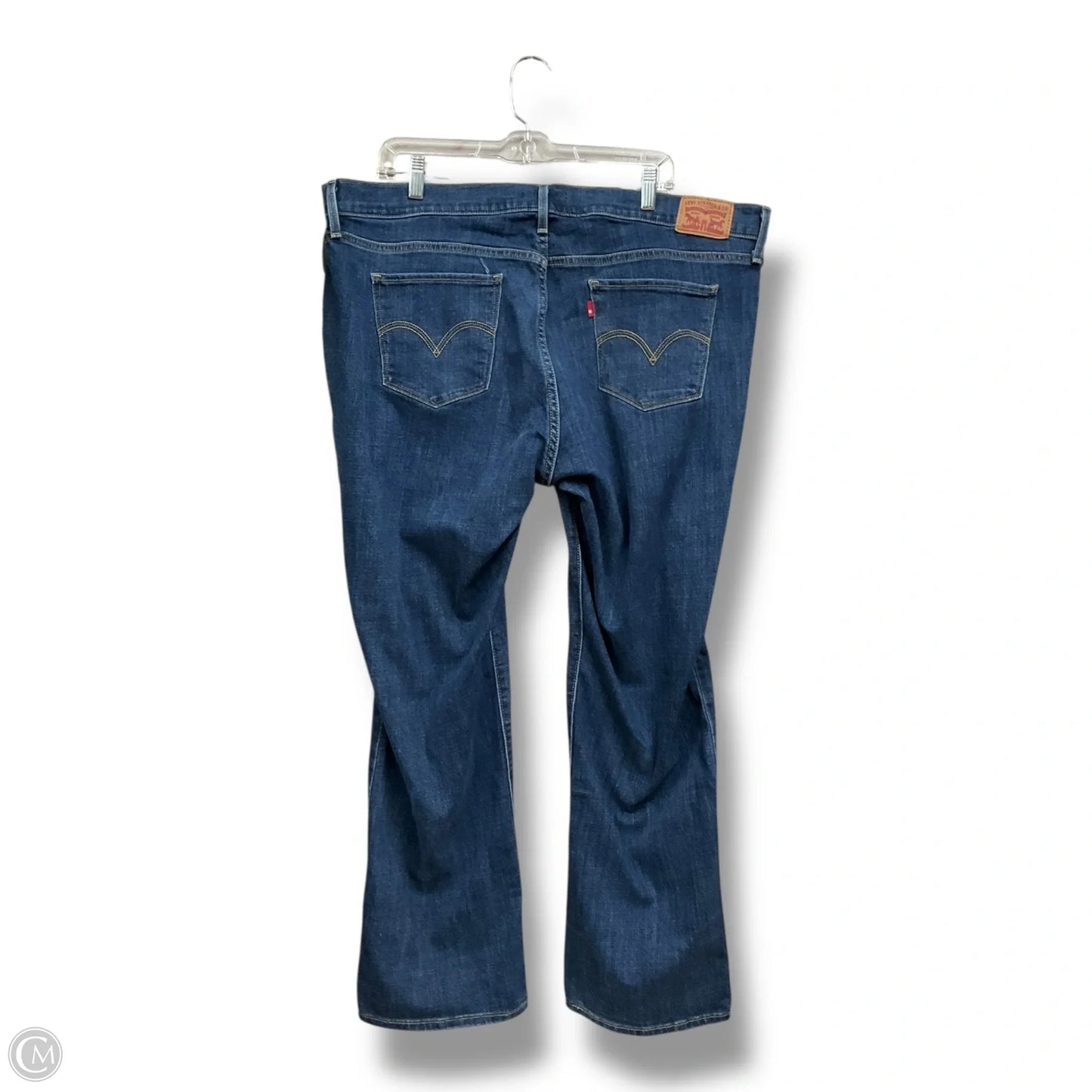Jeans Straight By Levis In Blue Denim, Size: 20