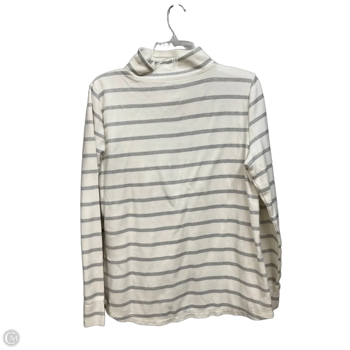 Top Long Sleeve By Talbots In Striped Pattern, Size: L