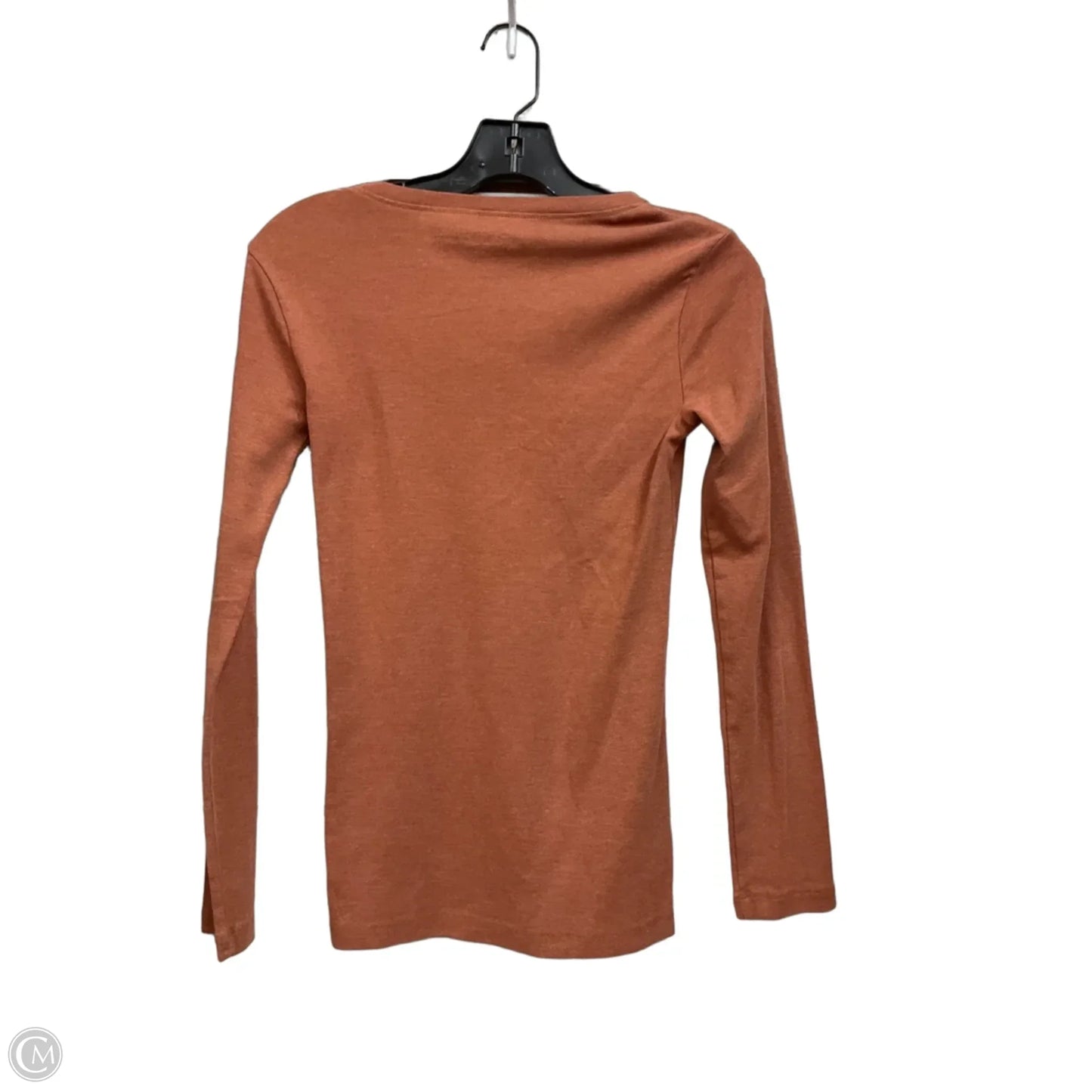 Top Long Sleeve Basic By Eddie Bauer In Brown, Size: Xs