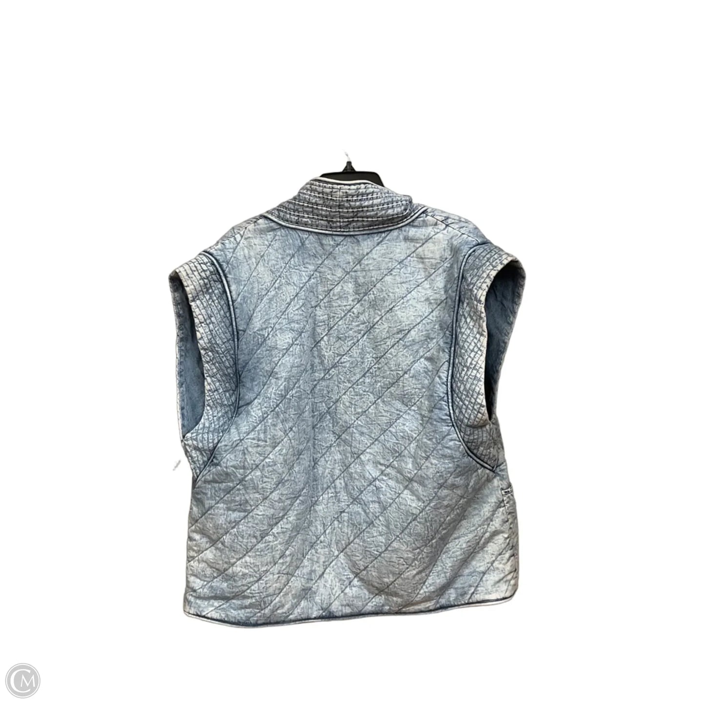 Vest Puffer & Quilted By Bohme In Blue, Size: M