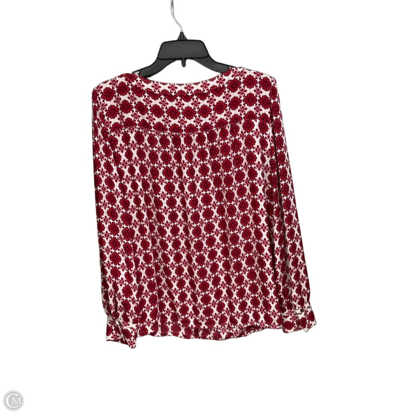 Top Long Sleeve By Loft In Floral Print, Size: L
