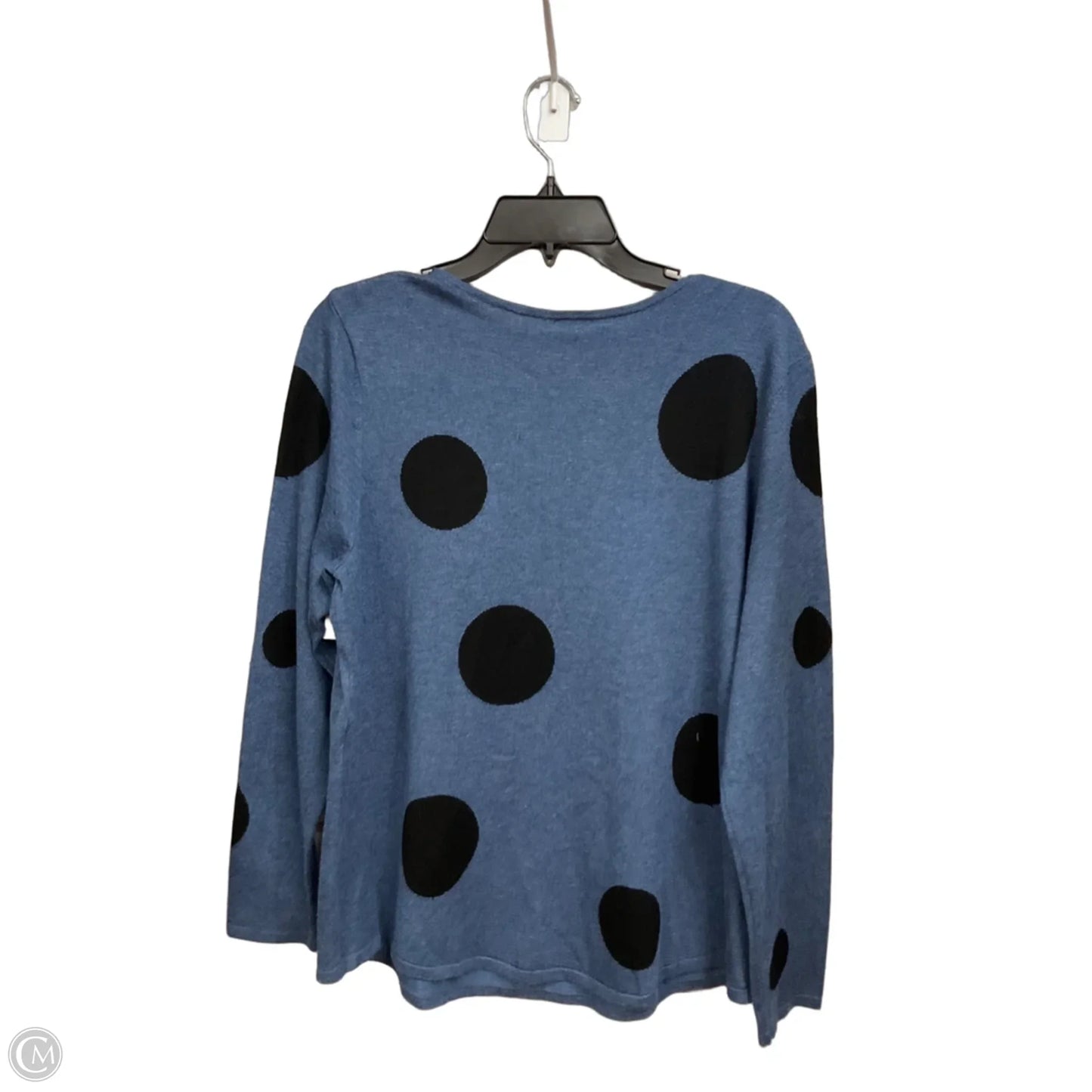 Top Long Sleeve By Chicos In Polkadot Pattern, Size: L