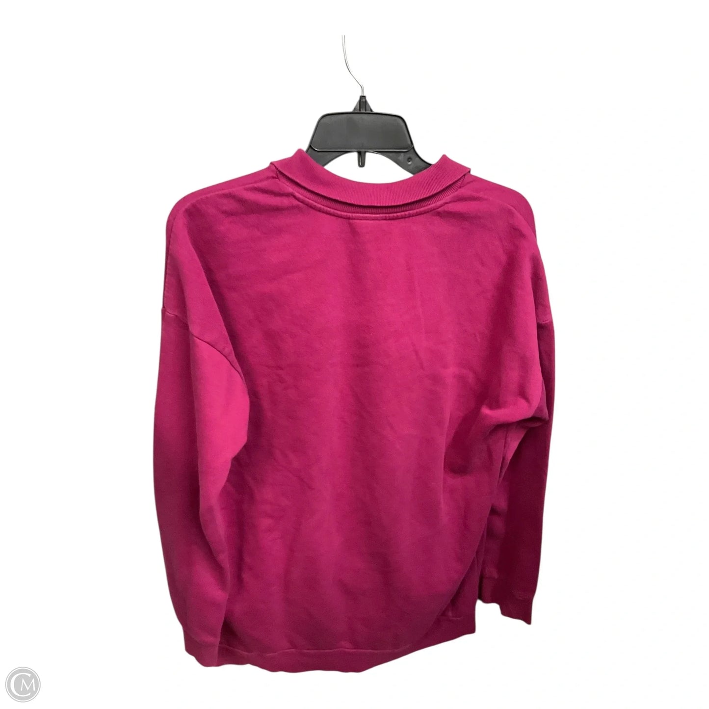 Athletic Sweatshirt Collar By Adidas In Pink, Size: Xl