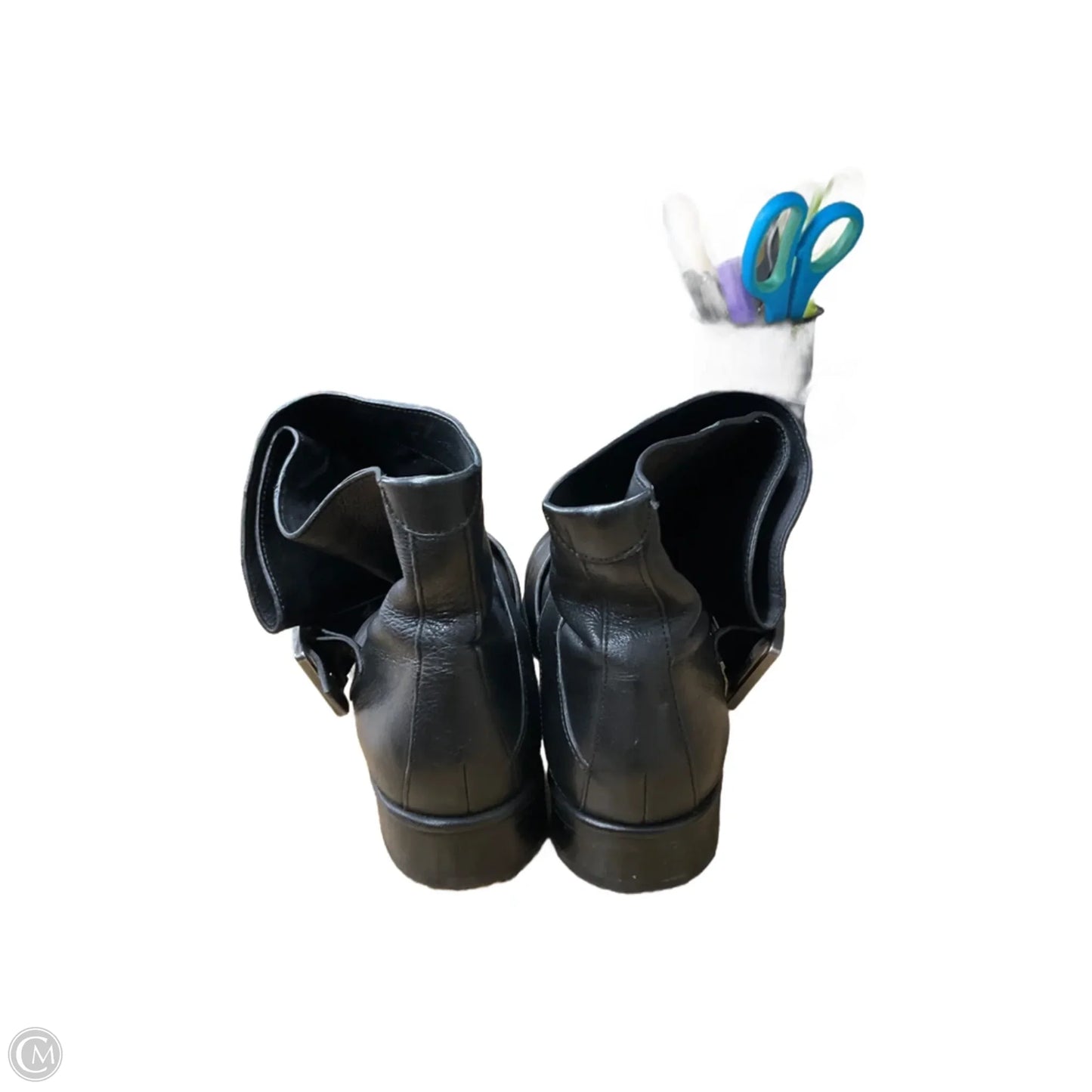 Boots Ankle Flats By Via Spiga In Black, Size: 6.5