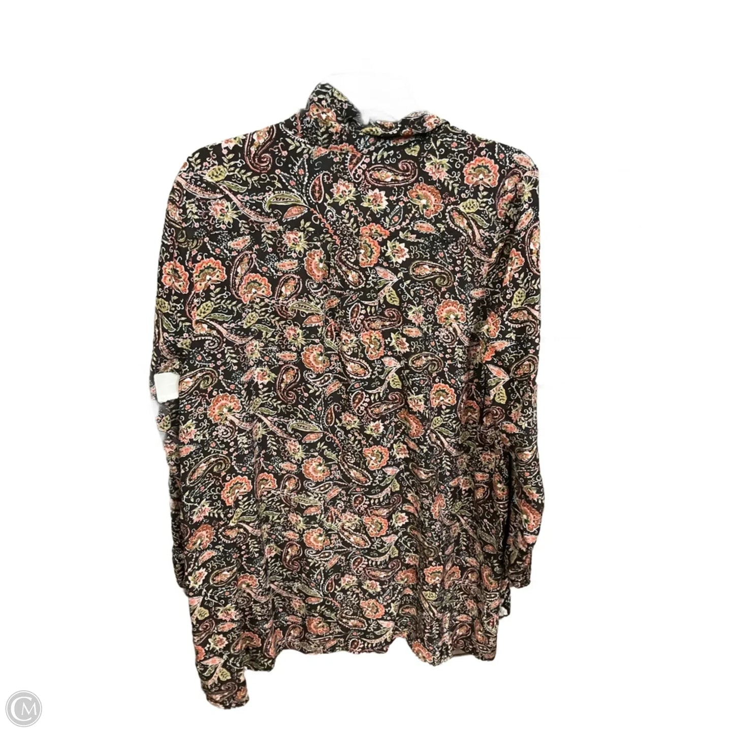 Blouse Long Sleeve By J. Jill In Floral Print, Size: L