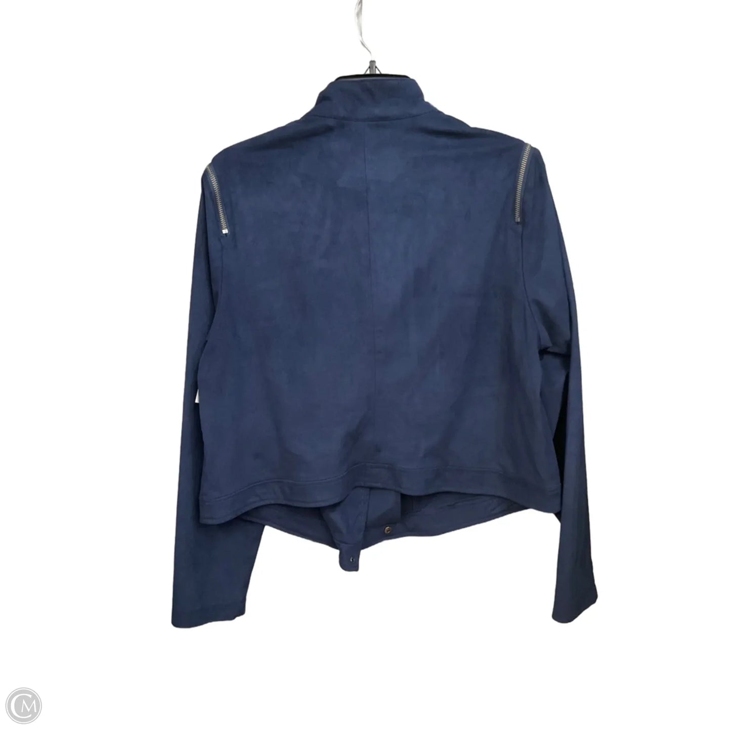 Jacket Moto By Torrid In Blue, Size: 2x