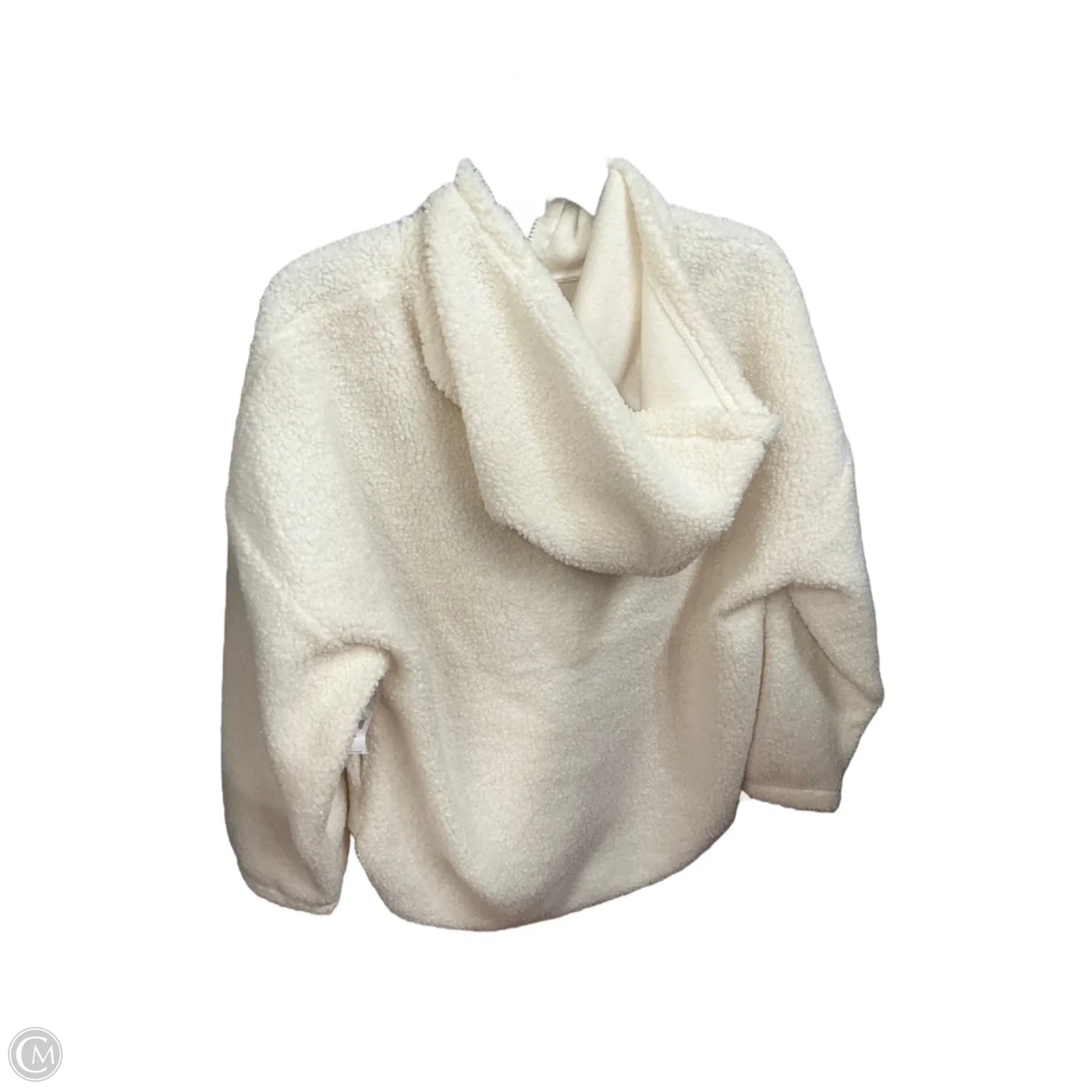 Jacket Faux Fur & Sherpa By Old Navy In Cream, Size: Lp