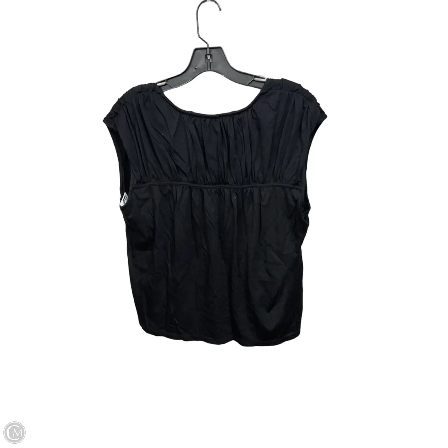 Top Sleeveless By Loft In Black, Size: L