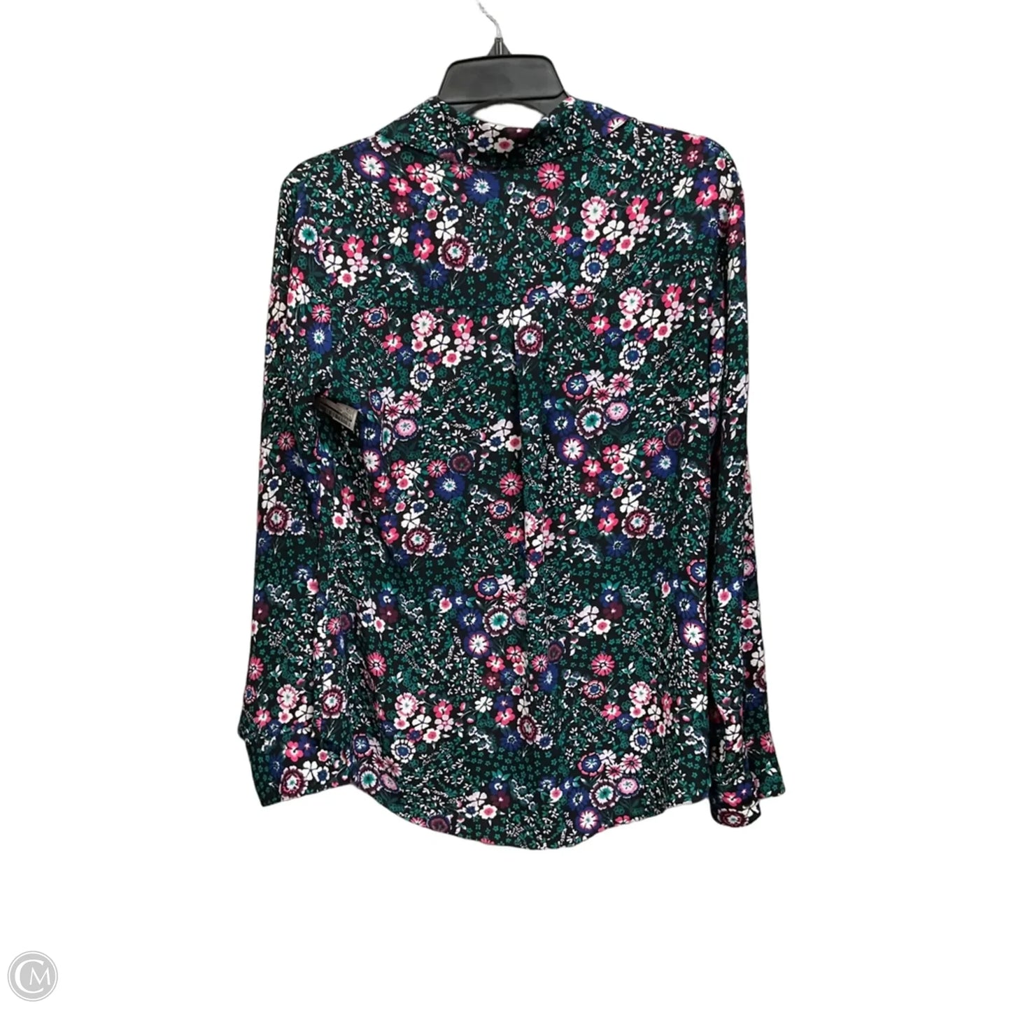 Blouse Long Sleeve By Express In Floral Print, Size: M