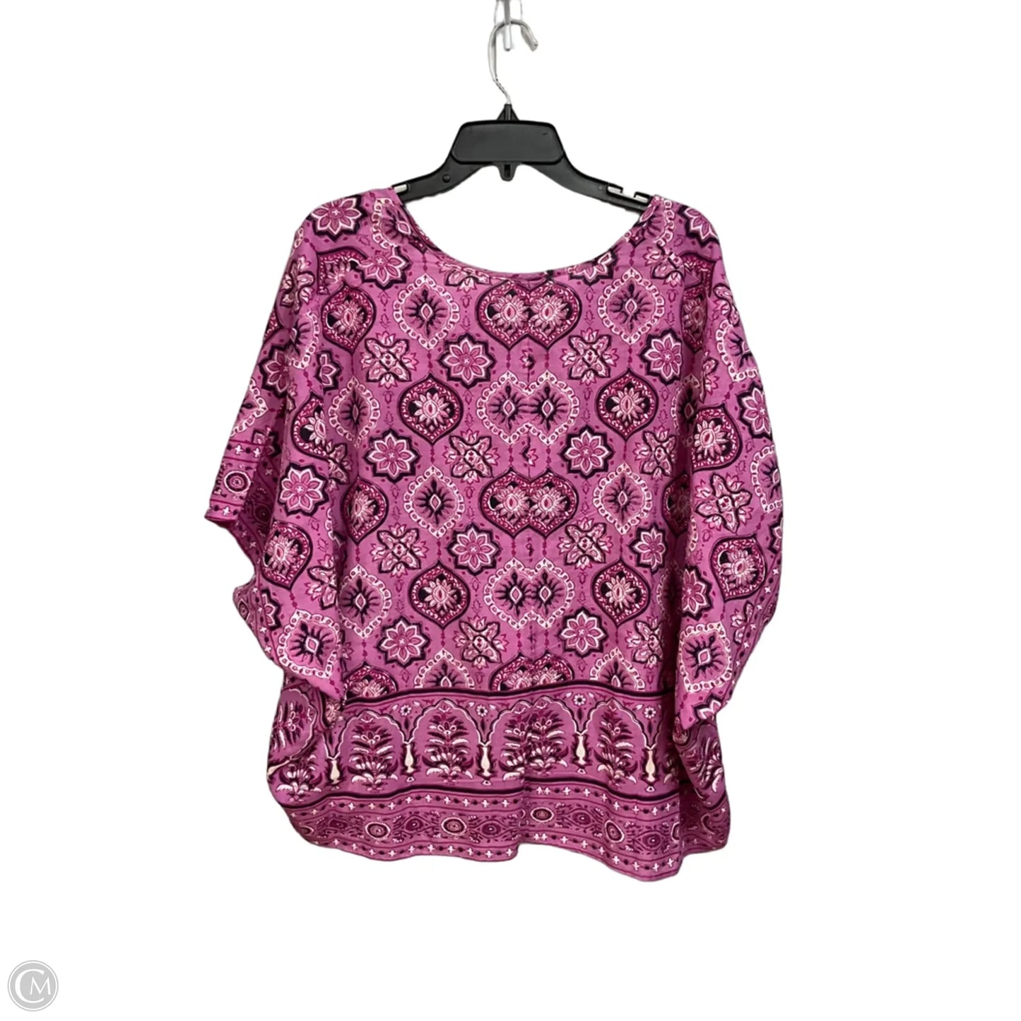 Poncho By Pure Jill In Floral Print, Size: Osfm