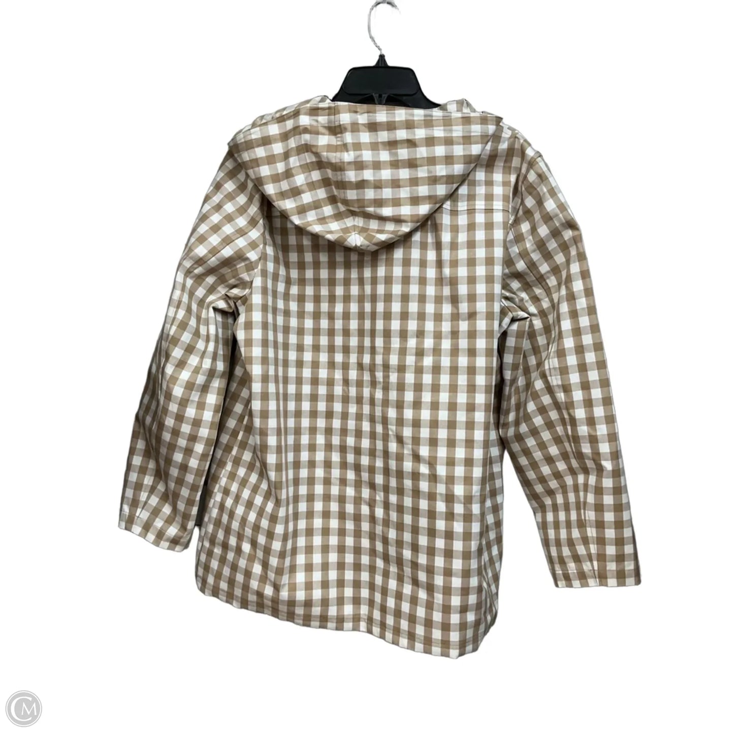 Coat Raincoat By J. Crew In Plaid Pattern, Size: L