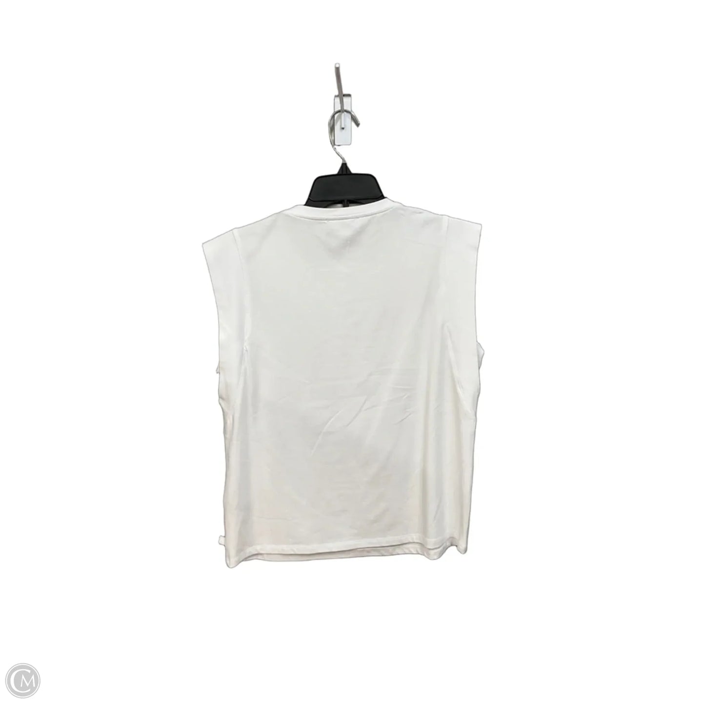 Top Sleeveless Designer By Karl Lagerfeld In White, Size: M