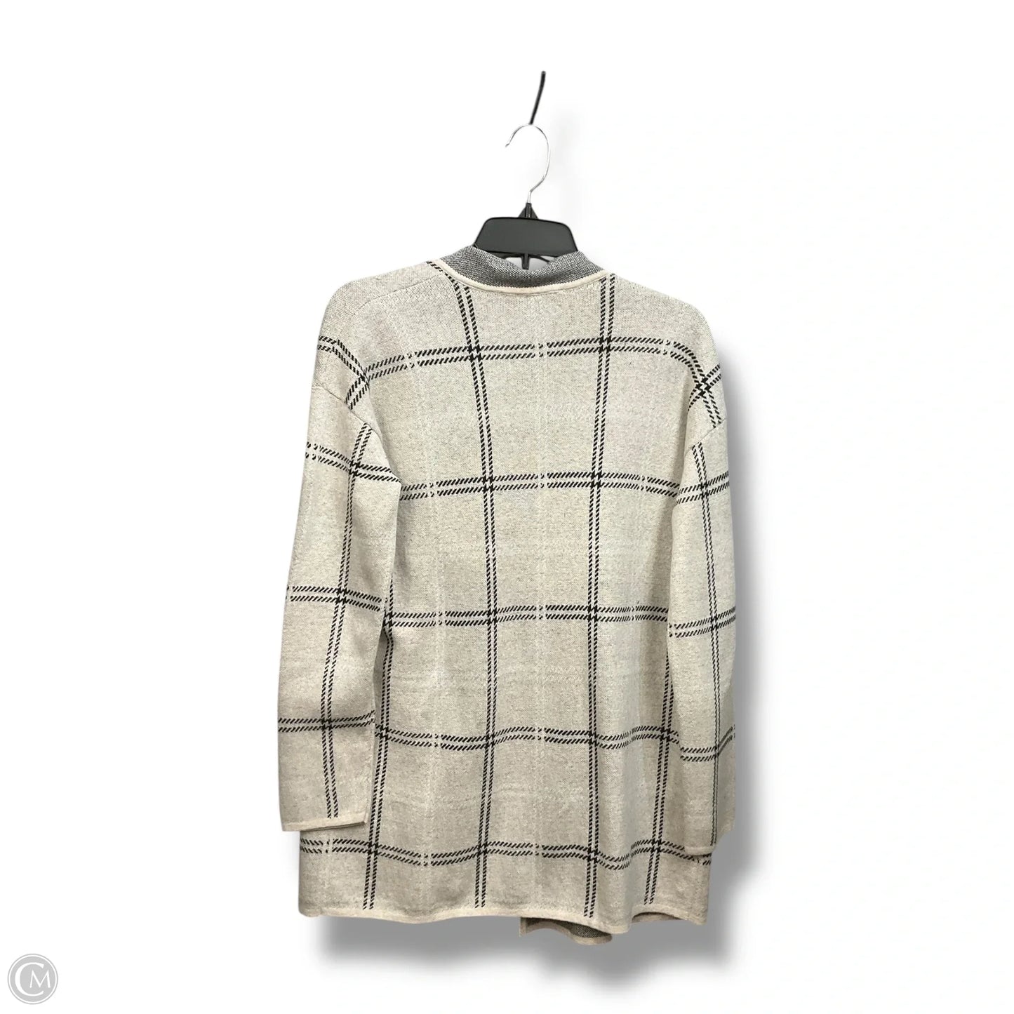 Cardigan By Loft In Black & Cream, Size: S