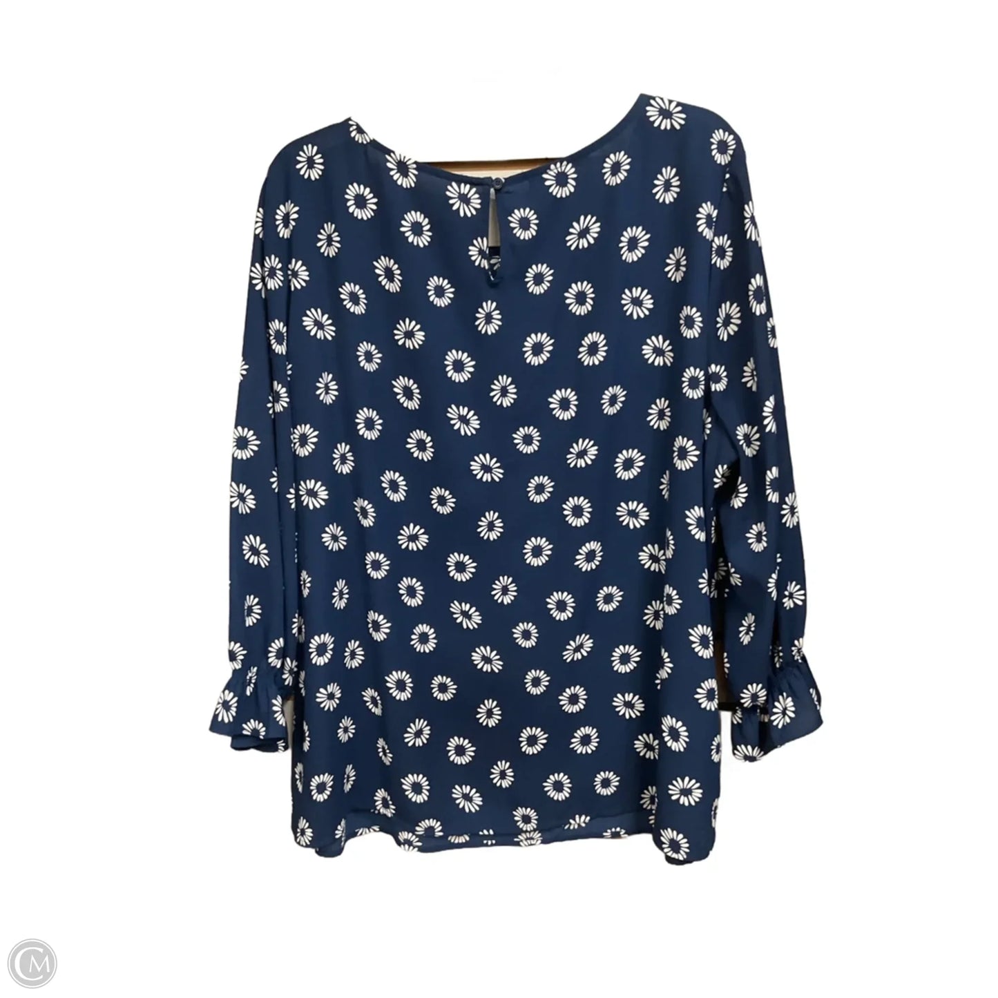 Blouse Long Sleeve By Talbots In Floral Print, Size: 2x