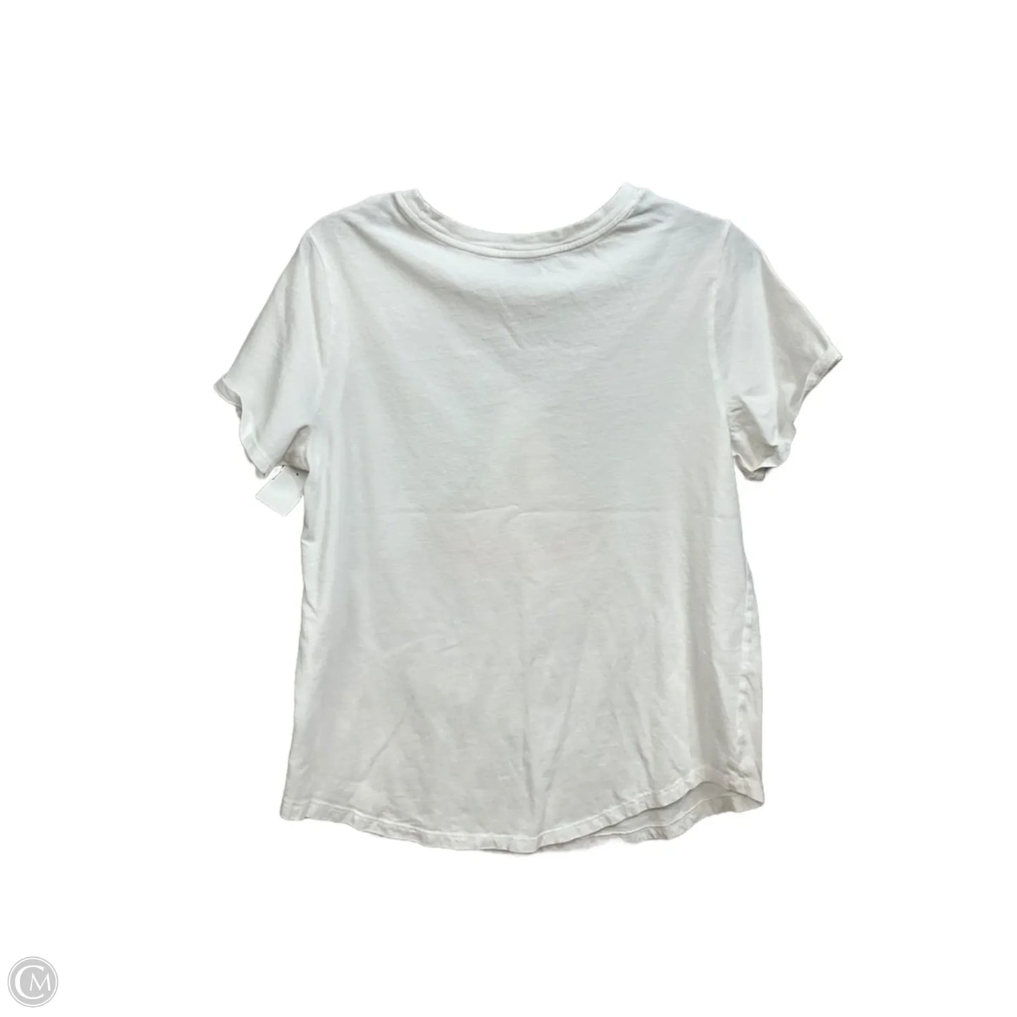 Top Short Sleeve By Old Navy In White, Size: L