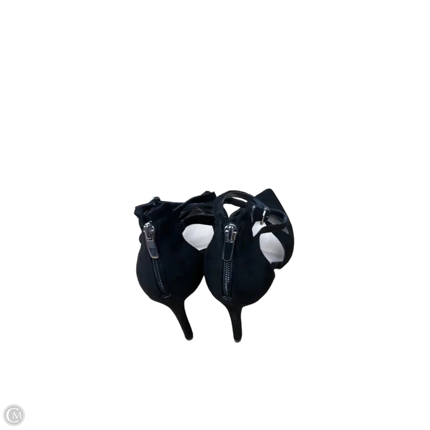 Sandals Heels Stiletto By Nine West In Black, Size: 10