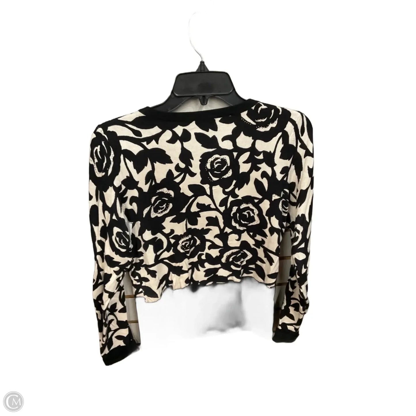 Cardigan By White House Black Market In Floral Print, Size: M