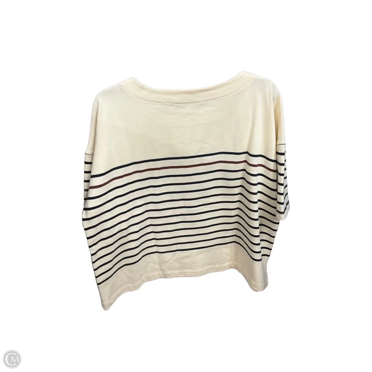 Top Short Sleeve By L.l. Bean In Striped Pattern, Size: Xl