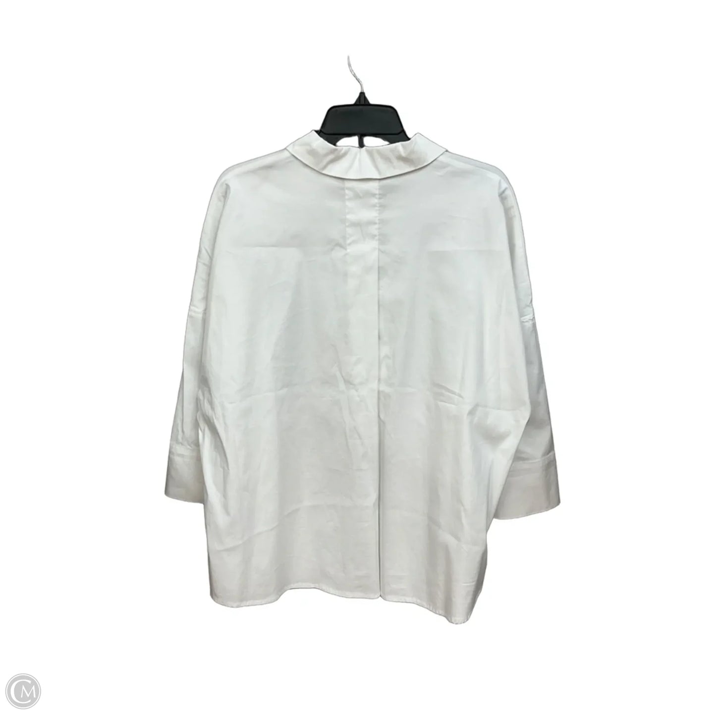 Top 3/4 Sleeve By Chicos In White, Size: Xl