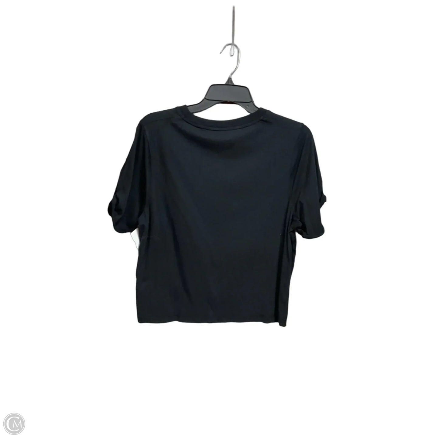 Athletic Top Short Sleeve By Fabletics In Black, Size: L