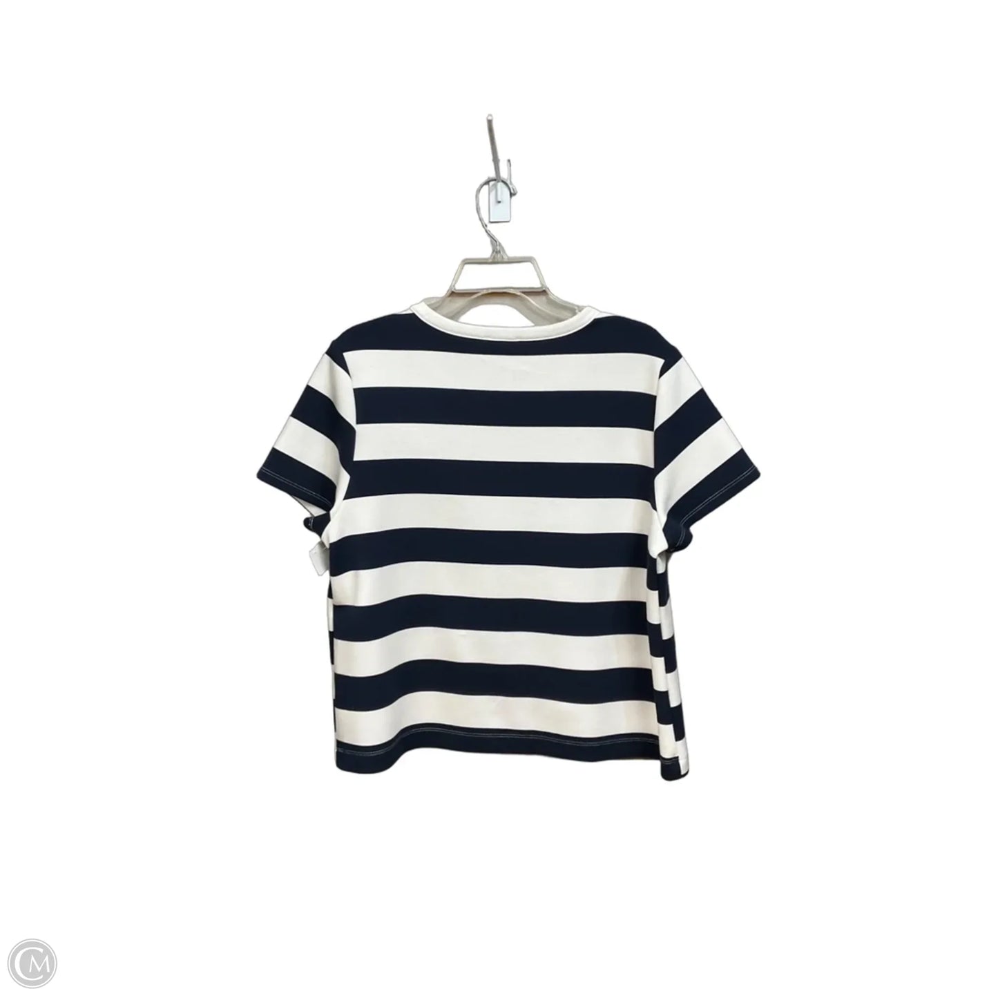 Top Short Sleeve By Cable And Gauge In Striped Pattern, Size: Xl