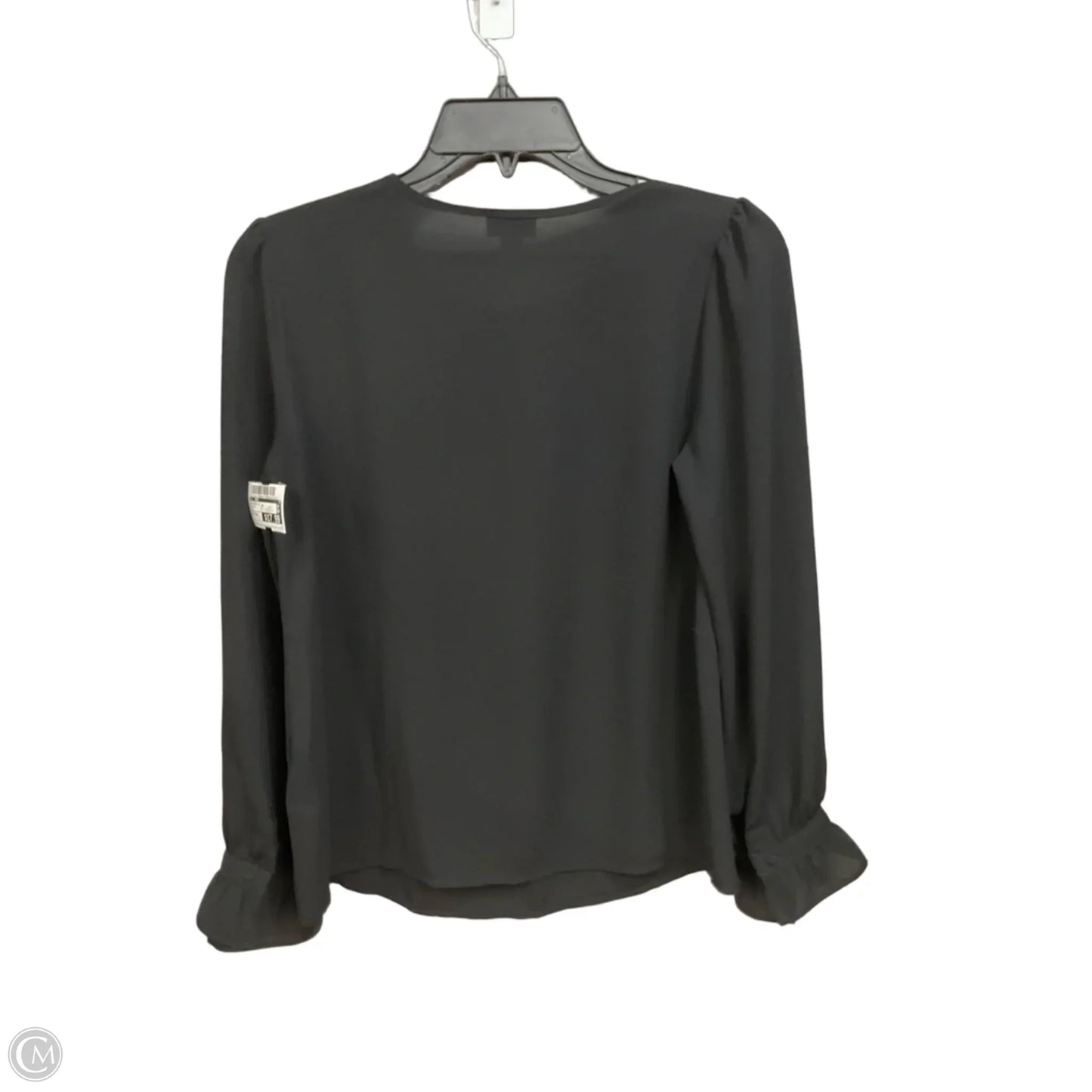 Blouse Long Sleeve By J. Crew In Black, Size: Xs