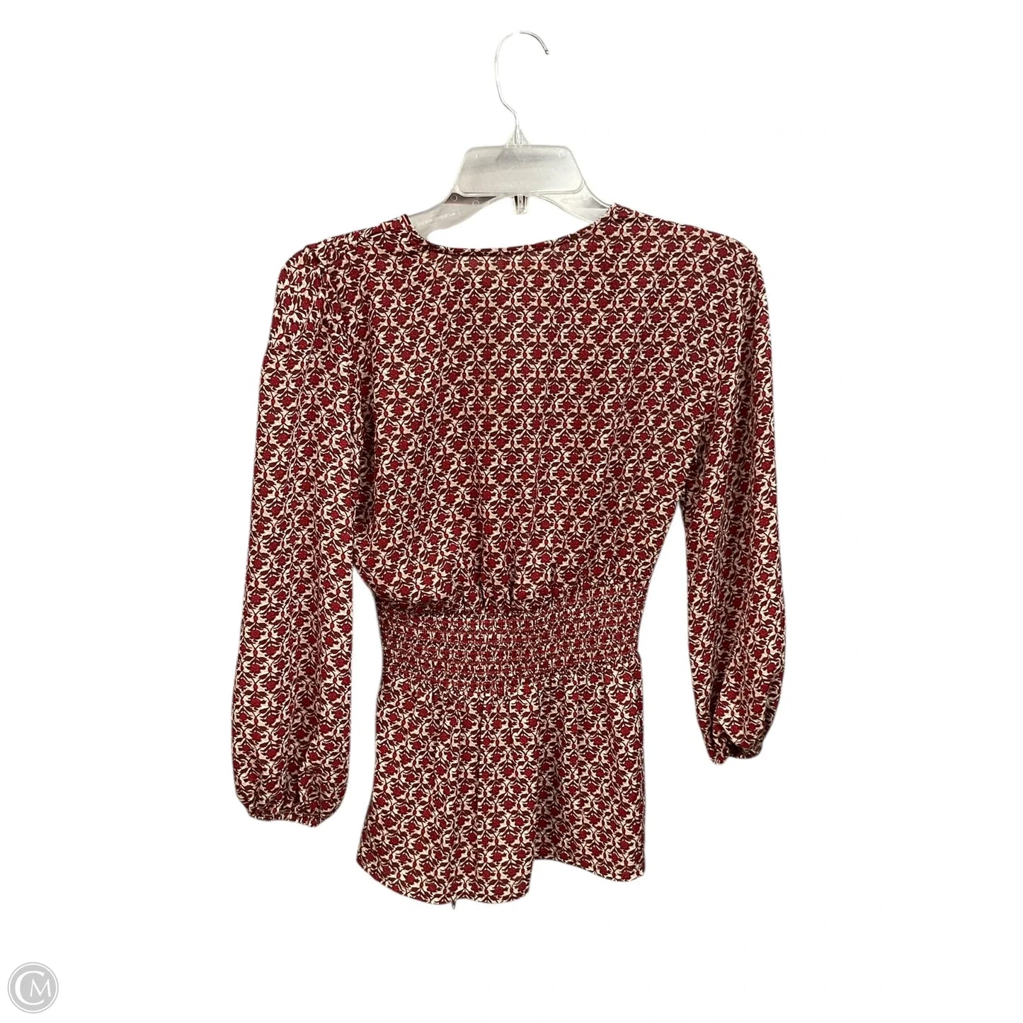 Top Long Sleeve By Max Studio In Red, Size: Xs