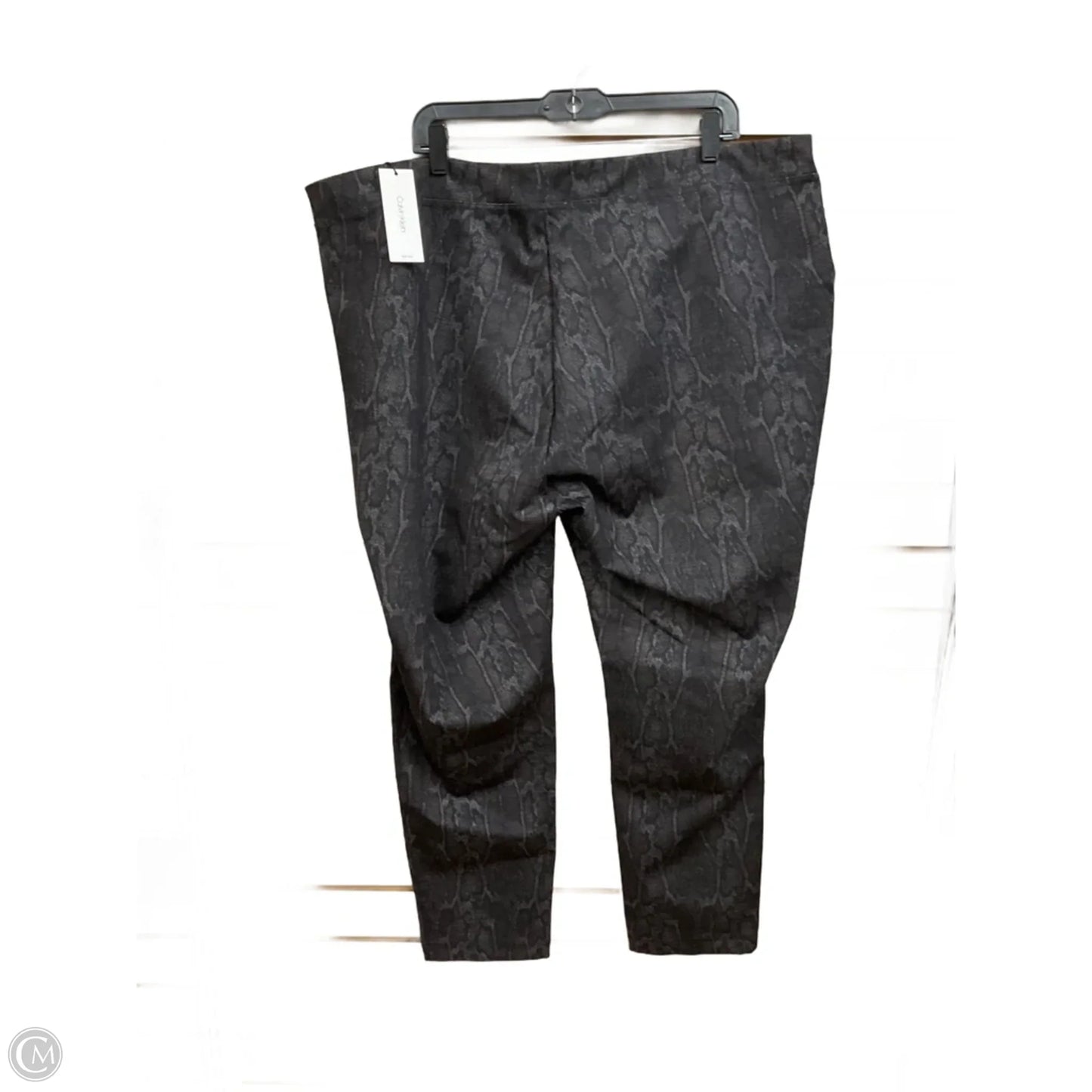 Pants Dress By Calvin Klein In Snakeskin Print, Size: 22