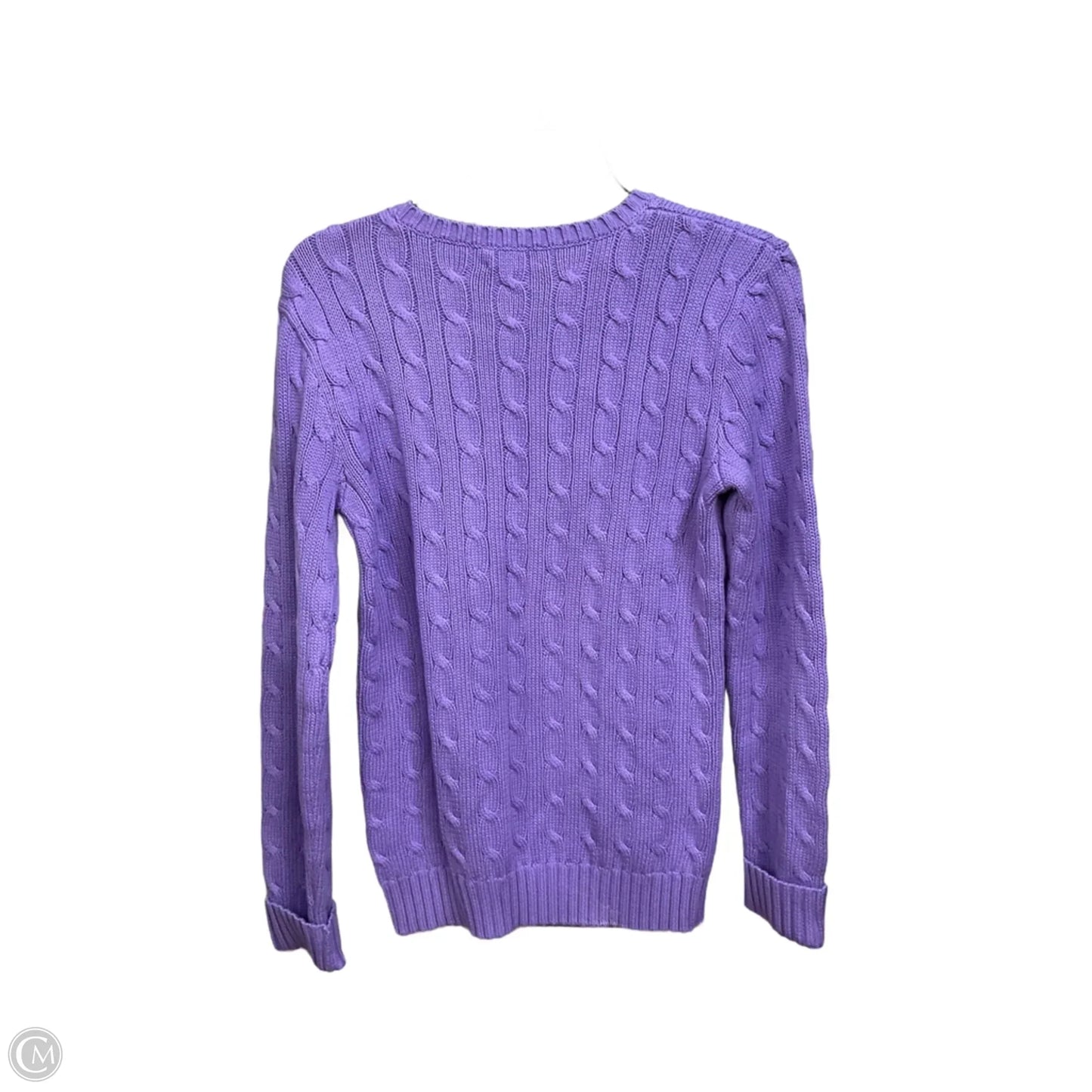 Sweater By Polo Ralph Lauren In Purple, Size: M