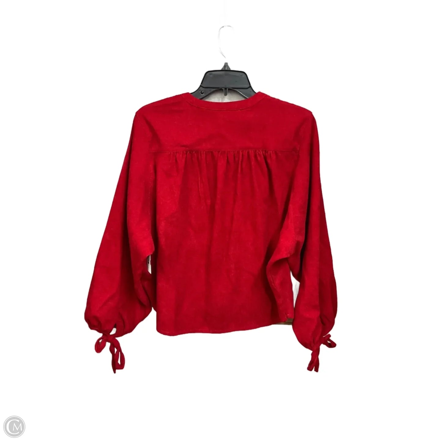 Top Long Sleeve By Simply Southern In Red, Size: S