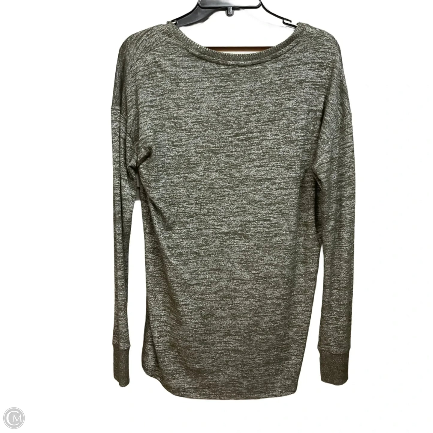Top Long Sleeve Basic By Gap In Green, Size: S