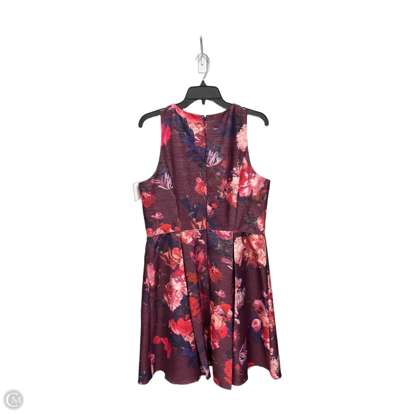 Dress Casual Midi By Adrianna Papell In Floral Print, Size: L